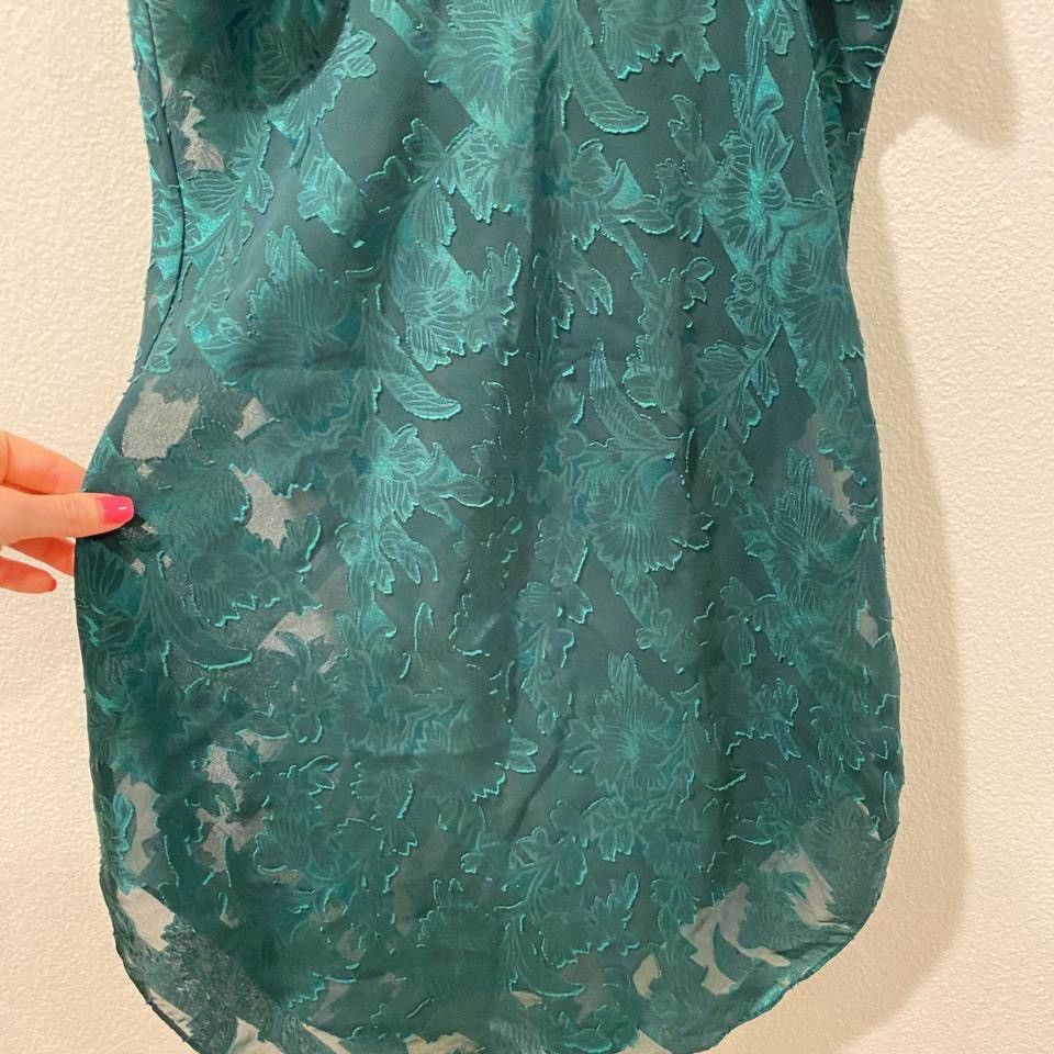 Other Vintage Inner Most Women's Green Slip Dress Size S / US 4 / IT 40 - 3 Thumbnail