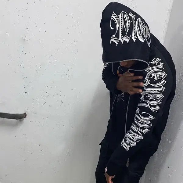VIBE Full Zip Graphic Punk Avantgarde Hoodie Pullover Sweater Size US L / EU 52-54 / 3 - 6 Thumbnail