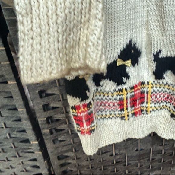 Vintage Vintage hand knit granny sweater Scottie dog bow details but Size M / US 6-8 / IT 42-44 - 6 Thumbnail