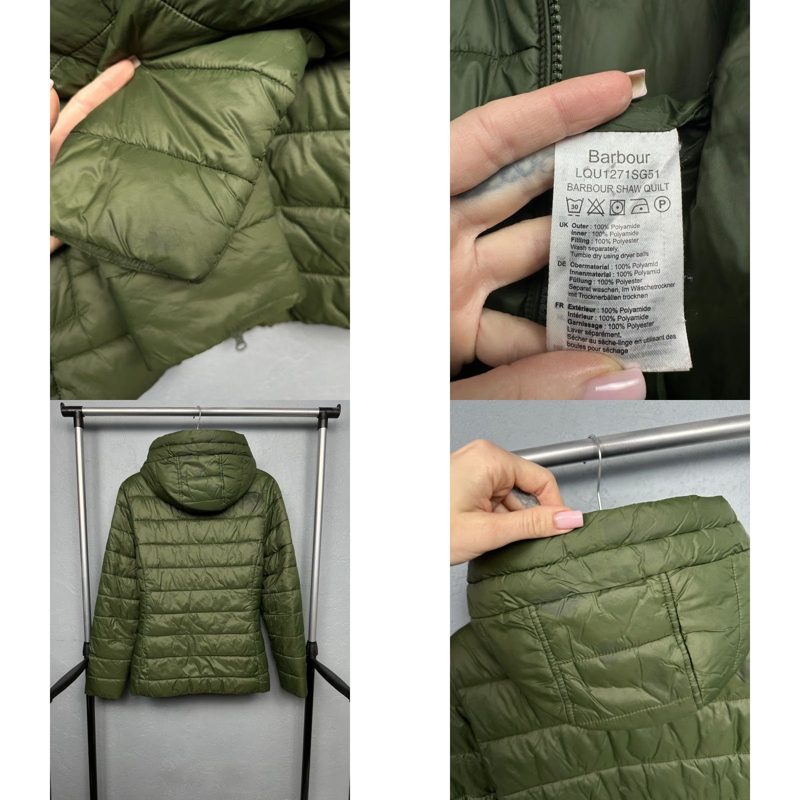 Barbour Barbour Shaw Quilted Puffer Jacket Womens UK 14 L Multicolor Barbour Shaw Quilted Jacket Women Size UK 14 L Multicolor Womens Barbour Shaw Jacket Size L / US 10 / IT 46 - 8 Thumbnail