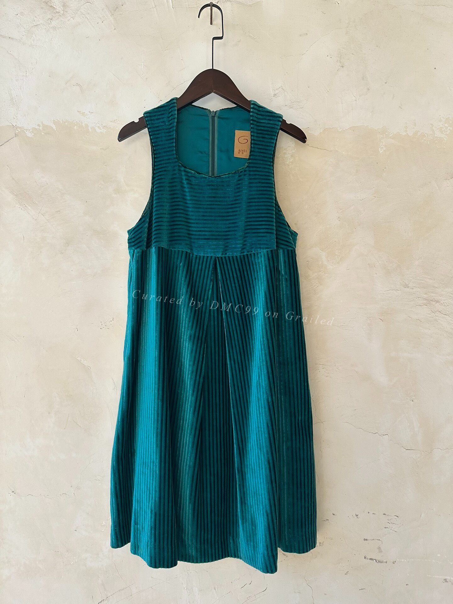 Romeo Gigli Romeo Gigli 90s Striped Green Dress Size S / US 4 / IT 40 - 1 Thumbnail