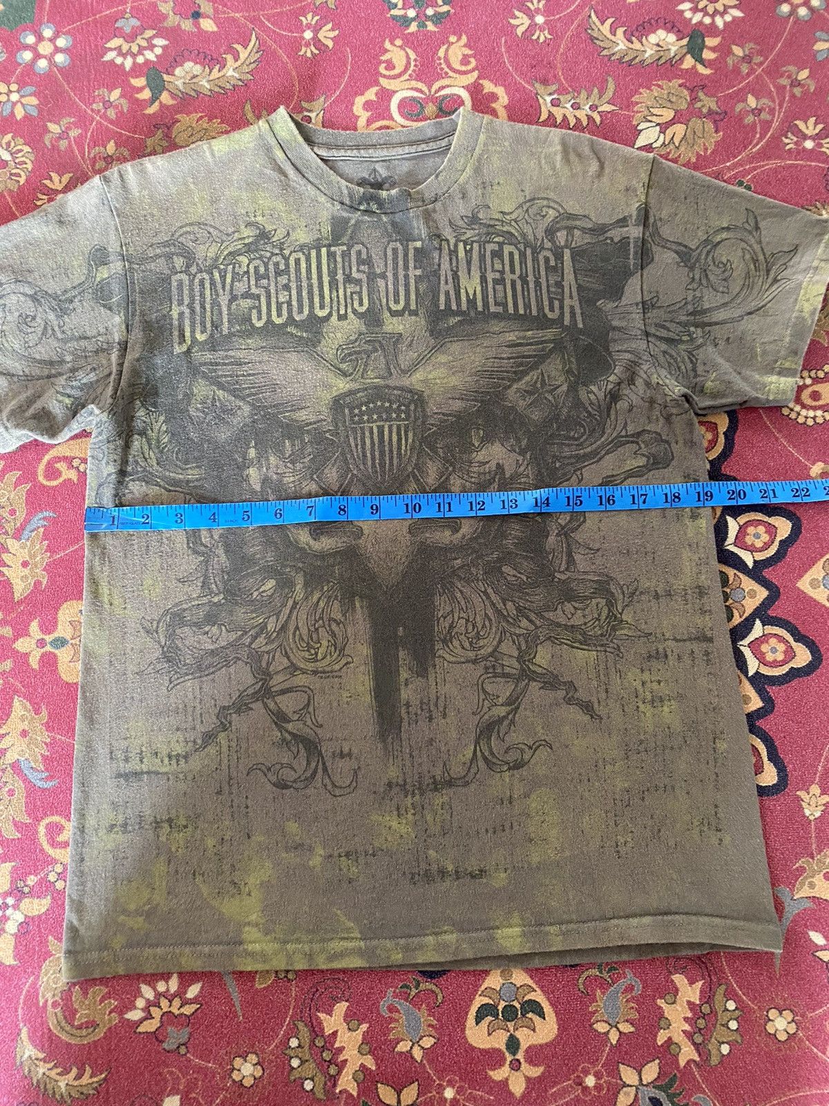 Affliction × Vintage Vintage Boy Scouts Of America Faded Affliction Design Tee Size US M / EU 48-50 / 2 - 6 Thumbnail