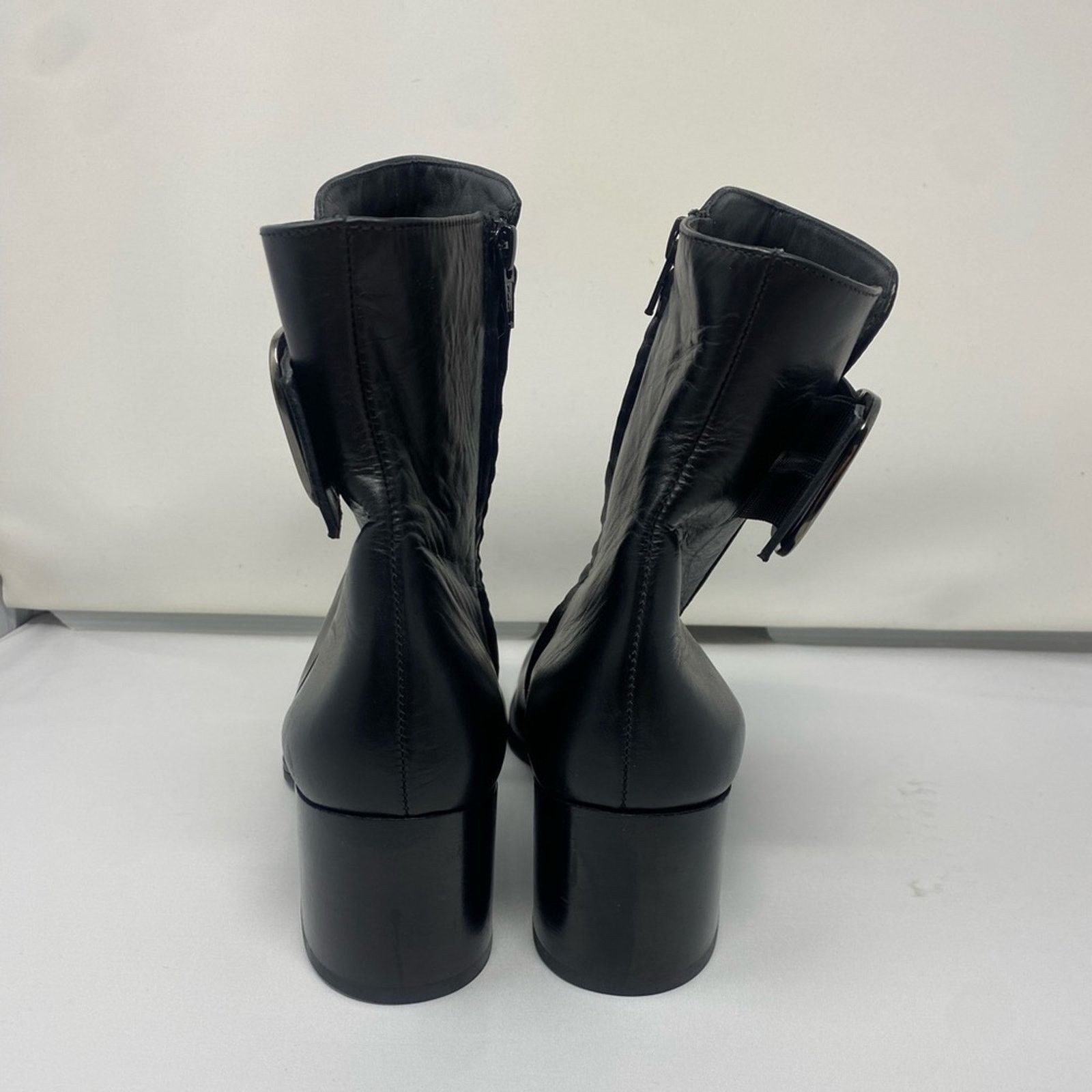 Other Paul Green Women's Black Leather Buckle Bootie SZ. 11 Size US 11 / IT 41 - 2 Thumbnail