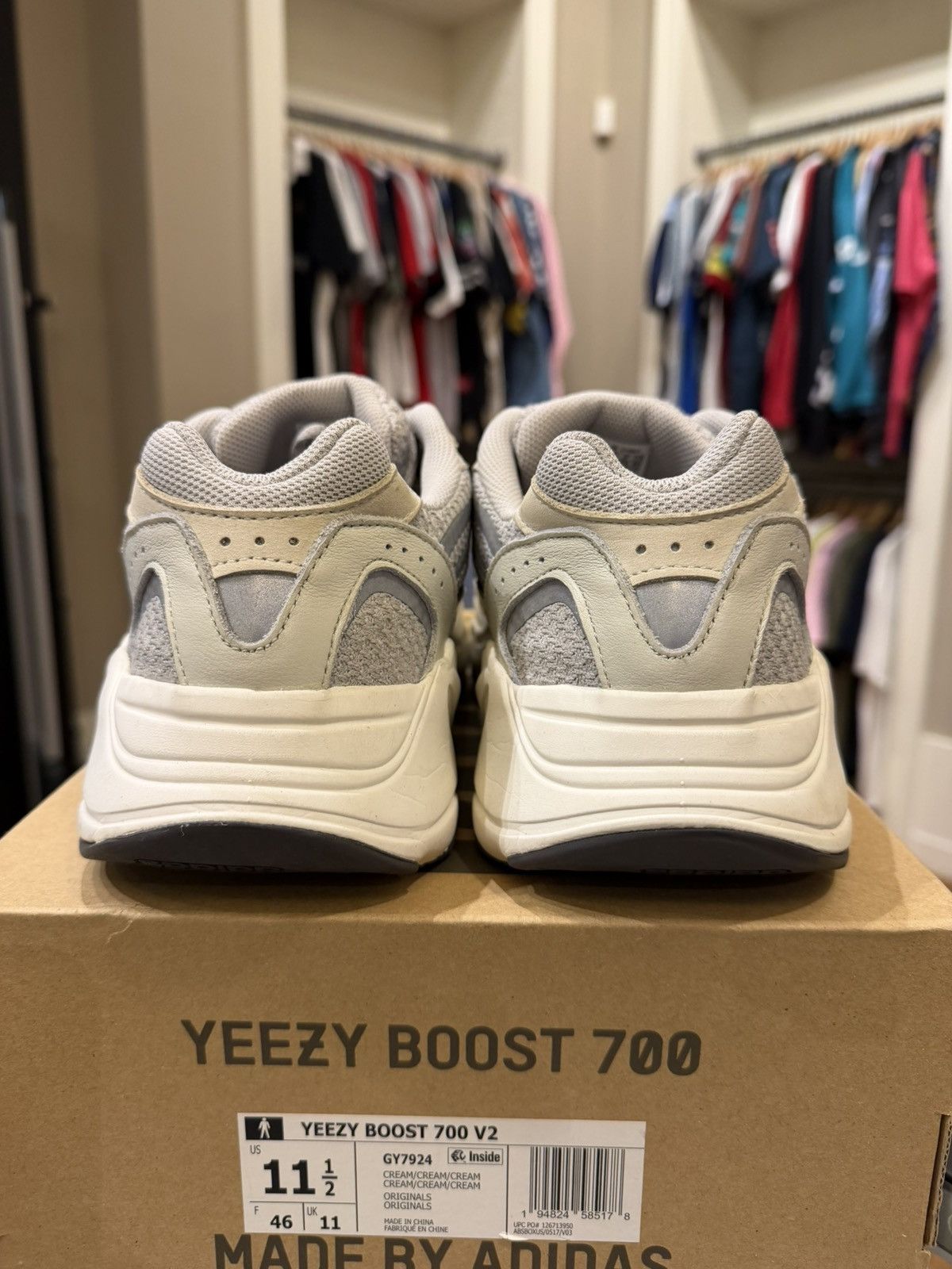 Adidas Adidas Yeezy Boost 700 V2 ‘Static’ Size US 11.5 / EU 44-45 - 3 Thumbnail