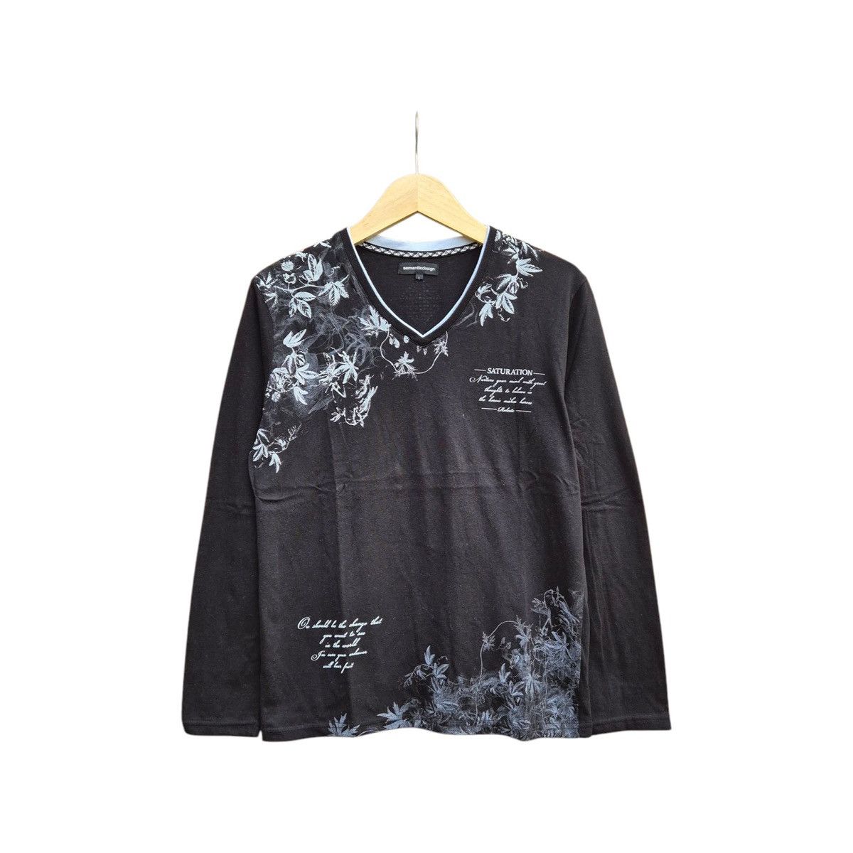 If Six Was Nine × Le Grande Bleu (L.G.B.) × semanticdesign Semantic design poem longsleeve Size US M / EU 48-50 / 2 - 1 Thumbnail