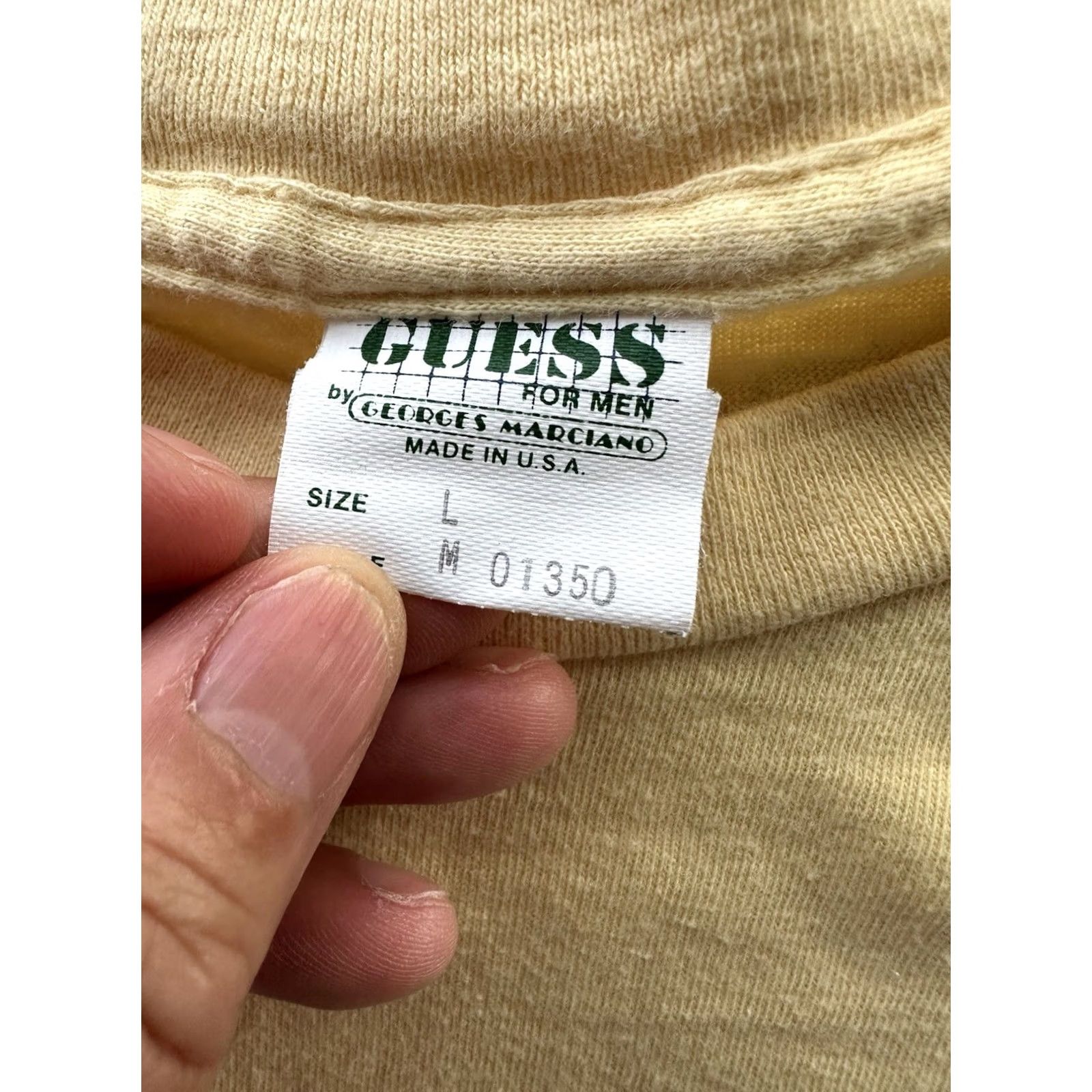 Guess Vintage Guess USA Georges Marciano Tee Shirt L Single Stitch 80’s California Sz Size US L / EU 52-54 / 3 - 5 Thumbnail