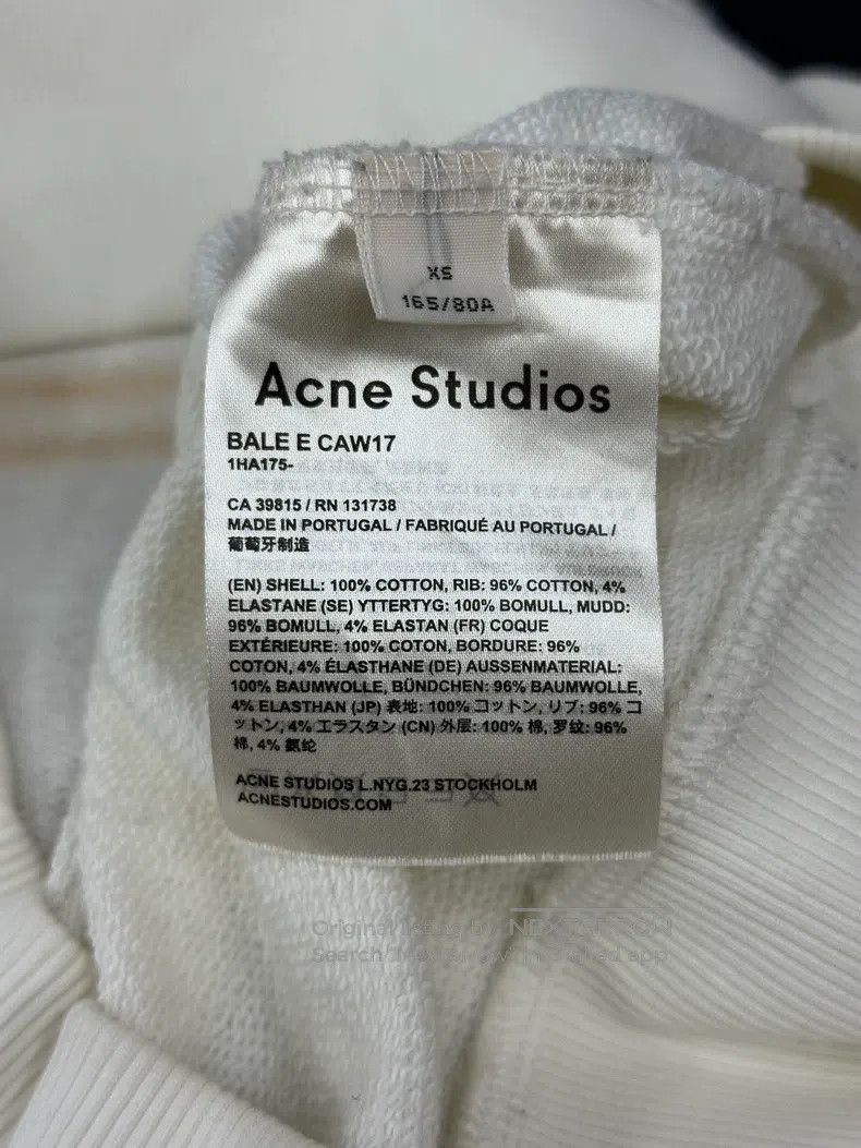 Acne Studios Acne Studios White lipstick hooded sweatshirt long-sleeve Size XS / US 0-2 / IT 36-38 - 7 Thumbnail