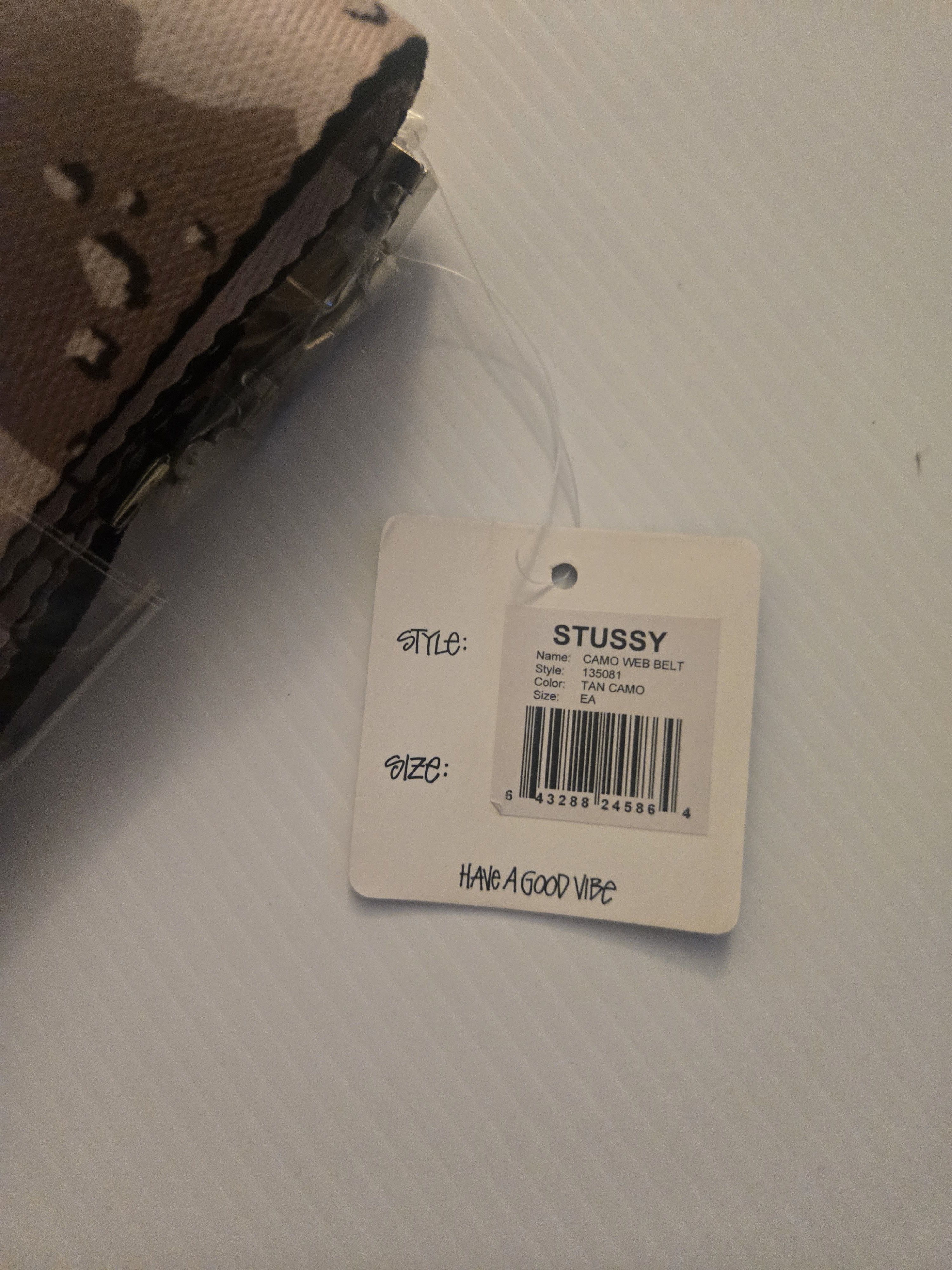 Stussy Stussy tan Camo Belt 2014 deadstock NWT have a good vibe Size ONE SIZE - 5 Thumbnail