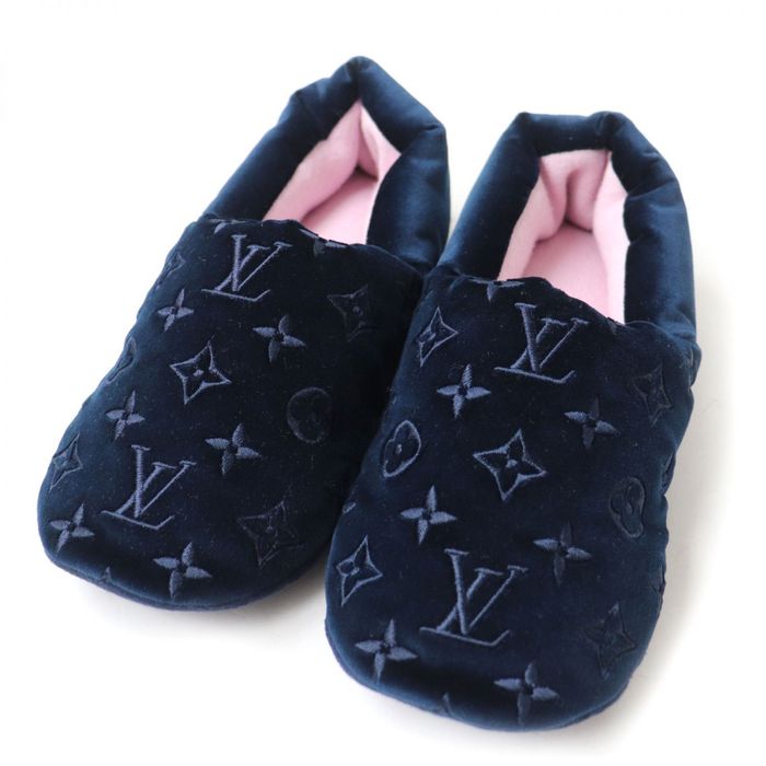Louis Vuitton Louis Vuitton Dreamy Lined Monogram Velvet Slippers