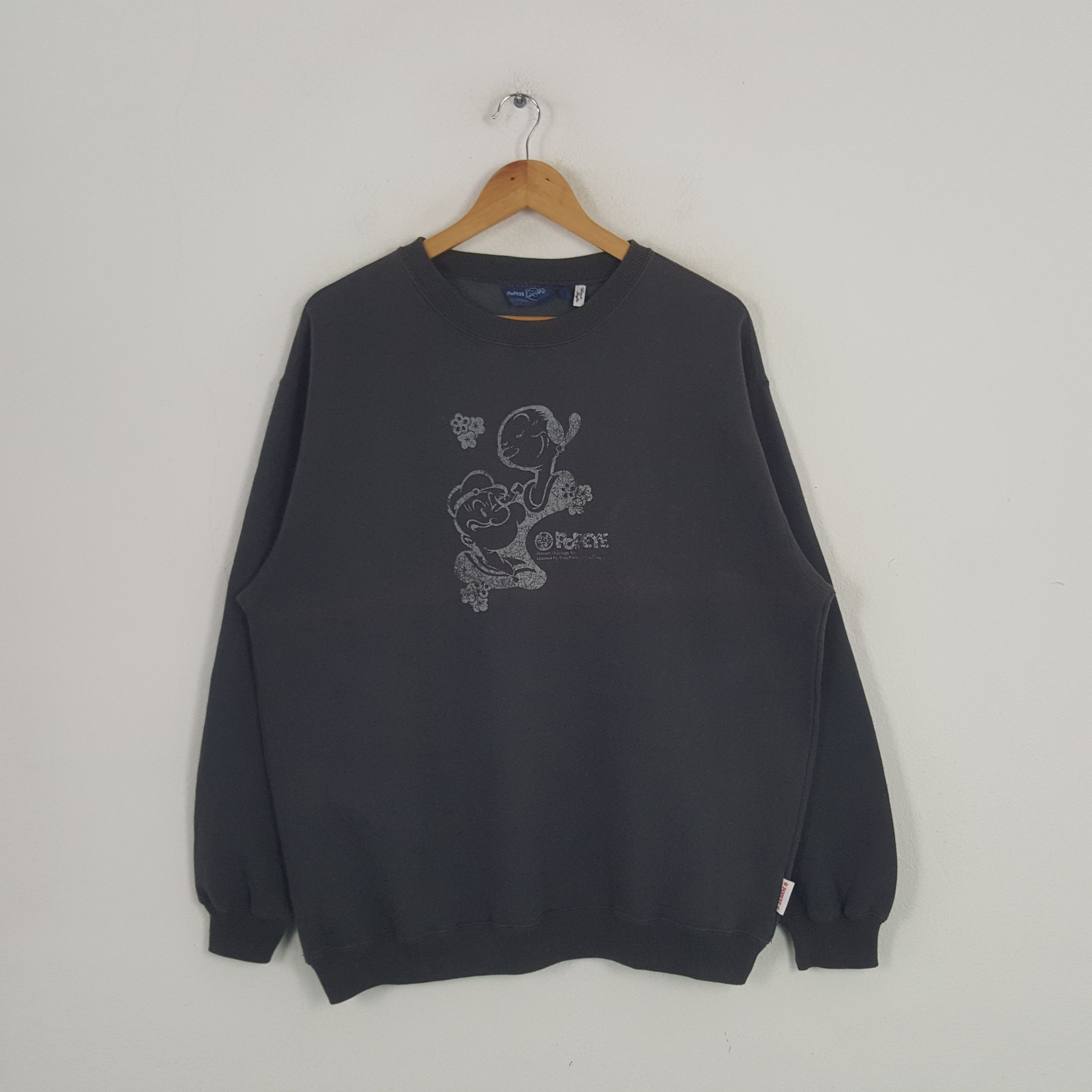 Cartoon Network × Vintage Vintage Popeye American Cartoon Character Sweatshirt Size US L / EU 52-54 / 3 - 1 Thumbnail