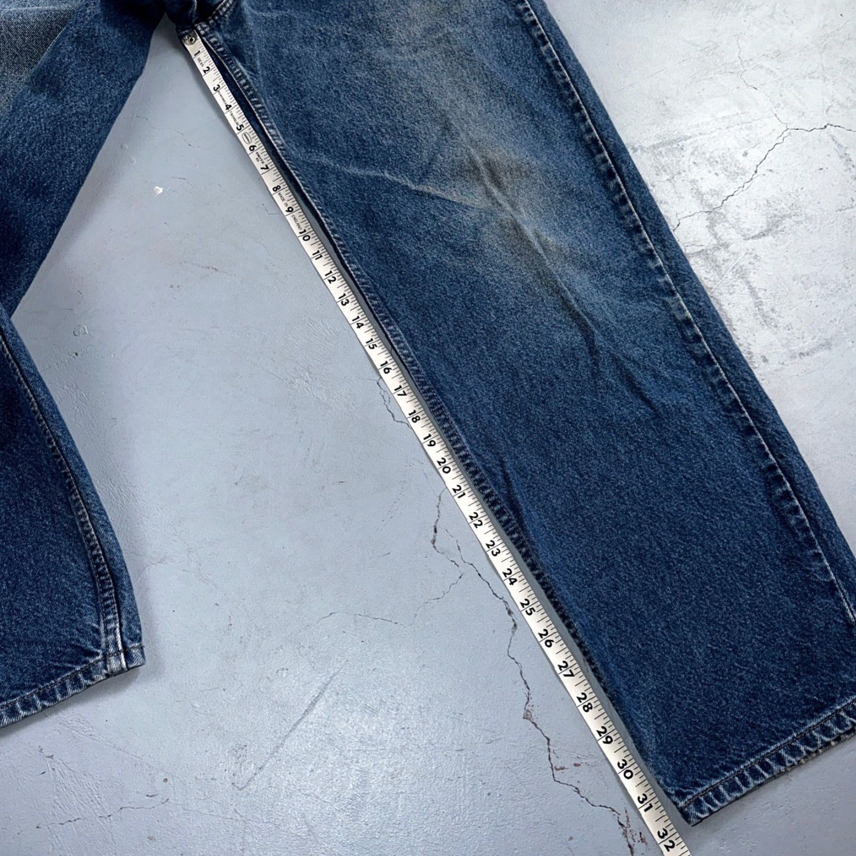 Levi's VINTAGE Levi's Silvertab Levis SilverTab 90s Baggy Denim Jeans Blue 35x32 Mens Jeans Wide-Leg 90s Theme Pockets Size US 35 - 6 Thumbnail