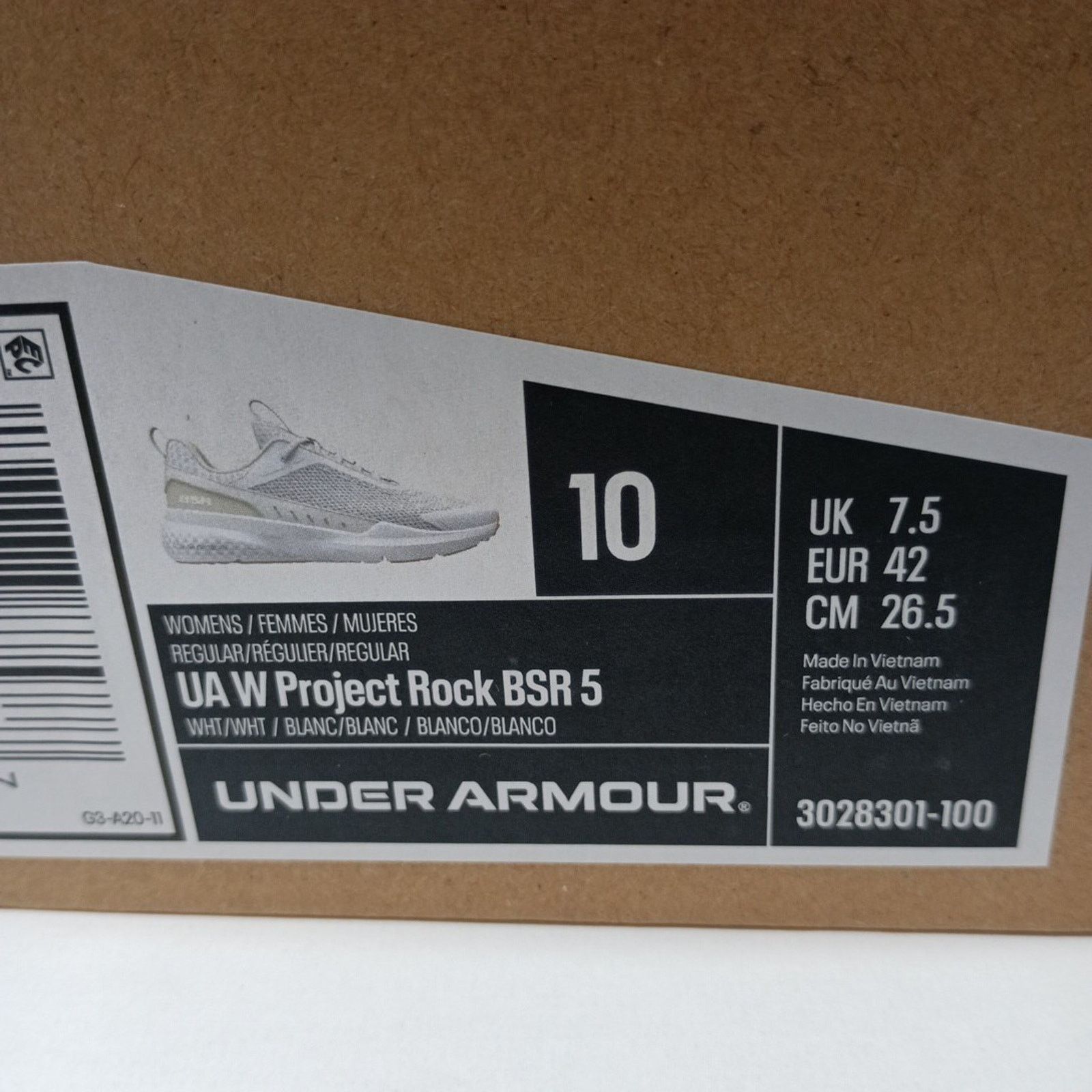 Under Armour Under Armour Project Rock Shoes Women Size 10 White Gum Size US 10 / IT 40 - 9 Thumbnail