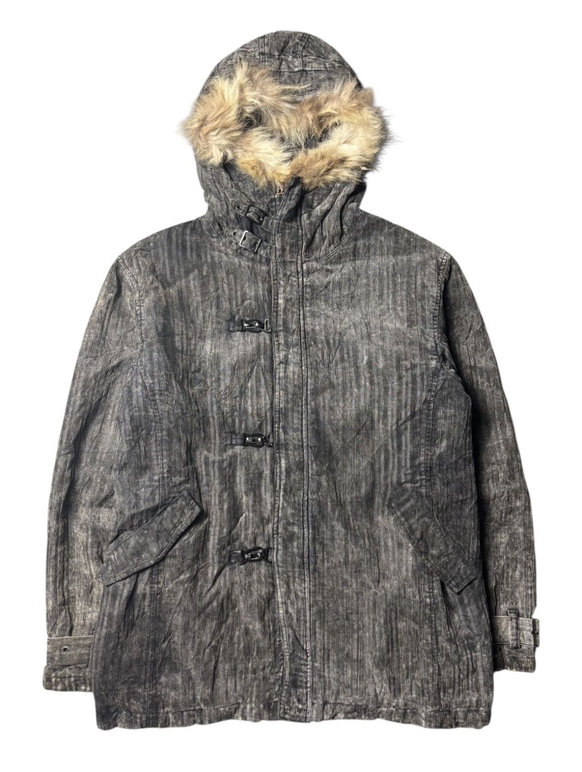 In The Attic 2000s In The Attic Corduroy Gimmick Faux Fur Jacket Size US L / EU 52-54 / 3 - 1 Thumbnail
