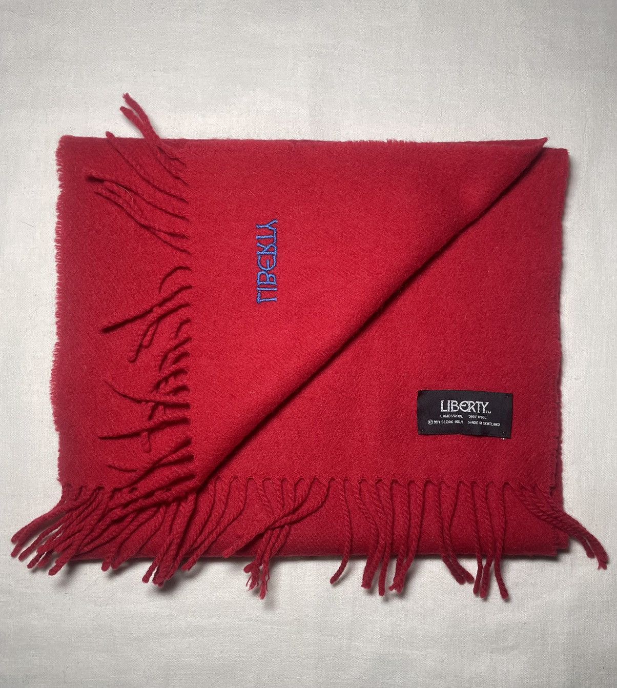 Liberty × Liberty London Liberty red wool scarf Size ONE SIZE - 2 Thumbnail