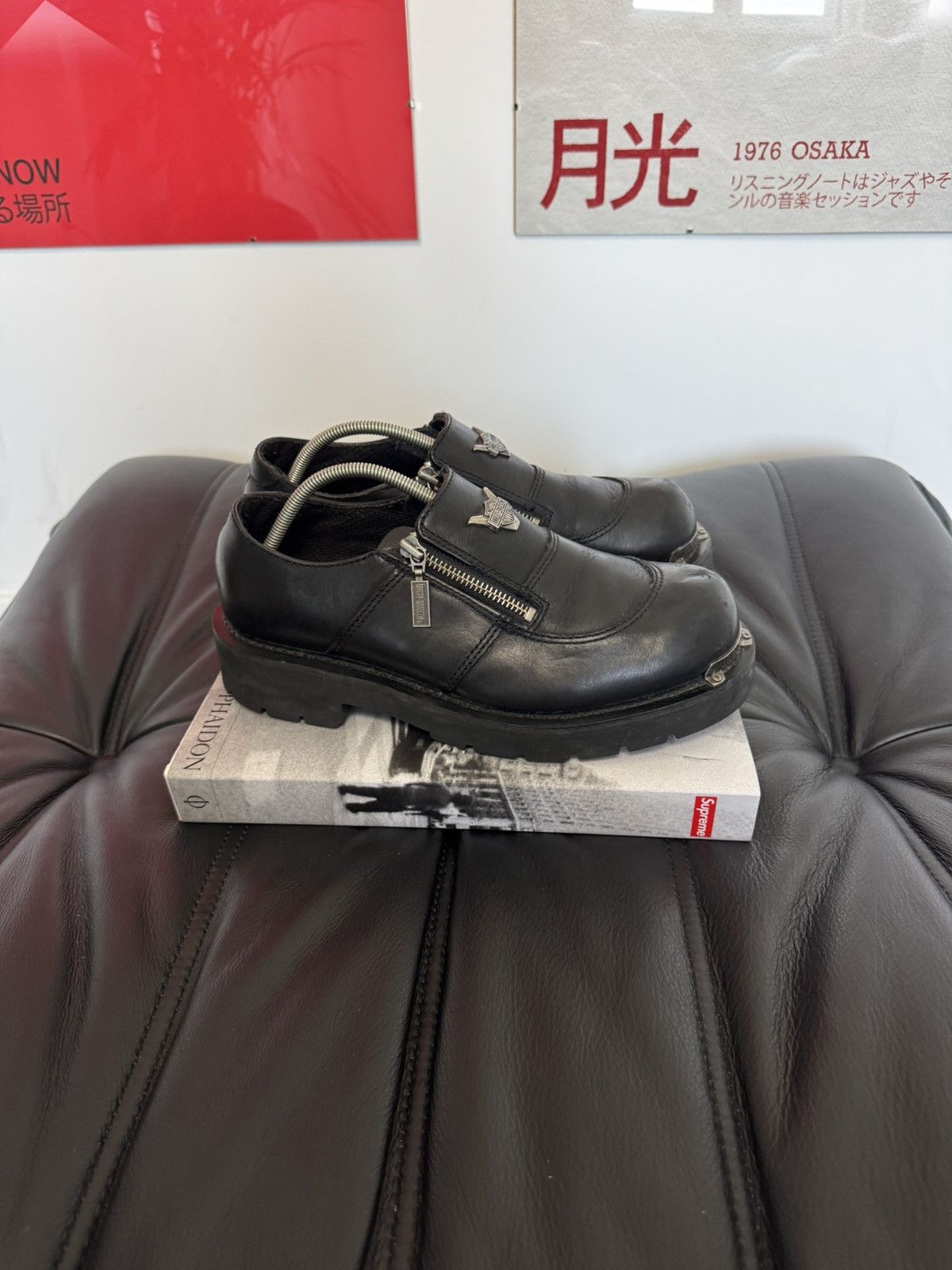 Harley Davidson Vintage Harley Davidson Leather Derby Boots Low Avant Garde Size US 8.5 / EU 41-42 - 2 Thumbnail