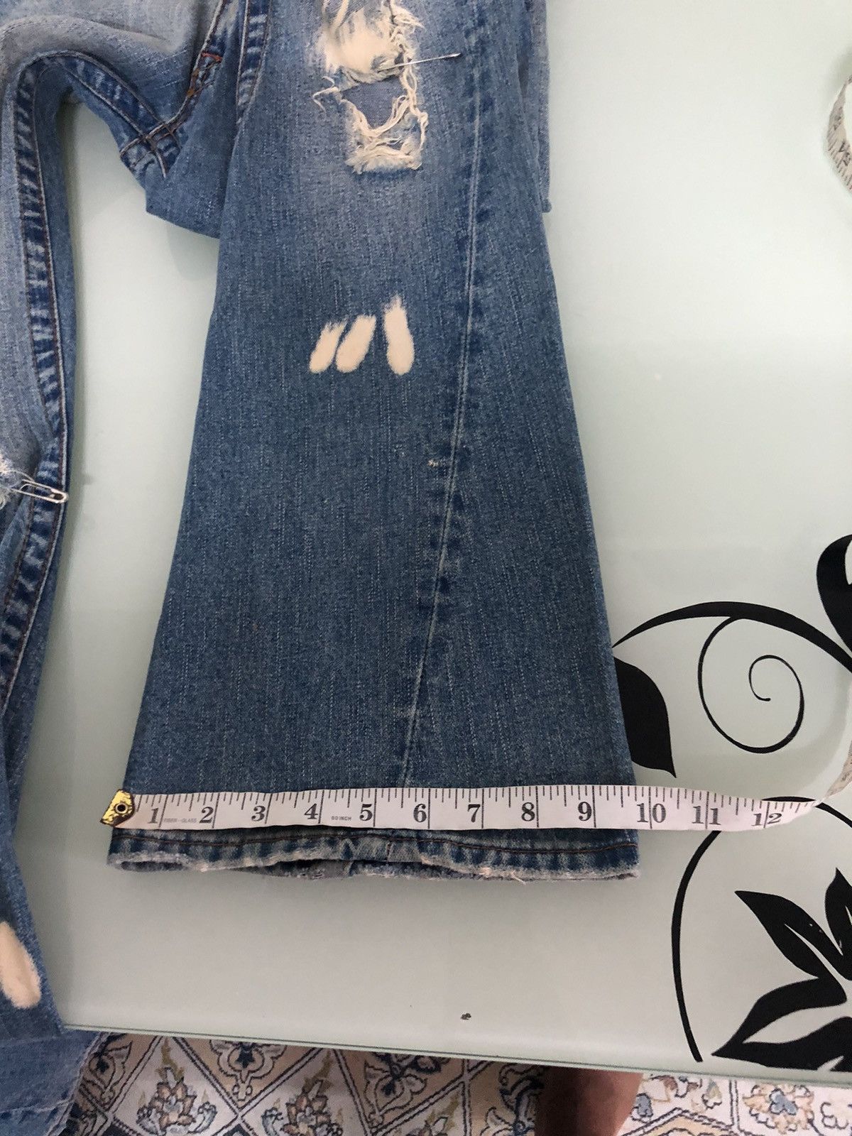True Religion Rare❗️Vintage True Religion Distressed Boot Cut Jeans Size 26" / US 2 / IT 38 - 23 Thumbnail
