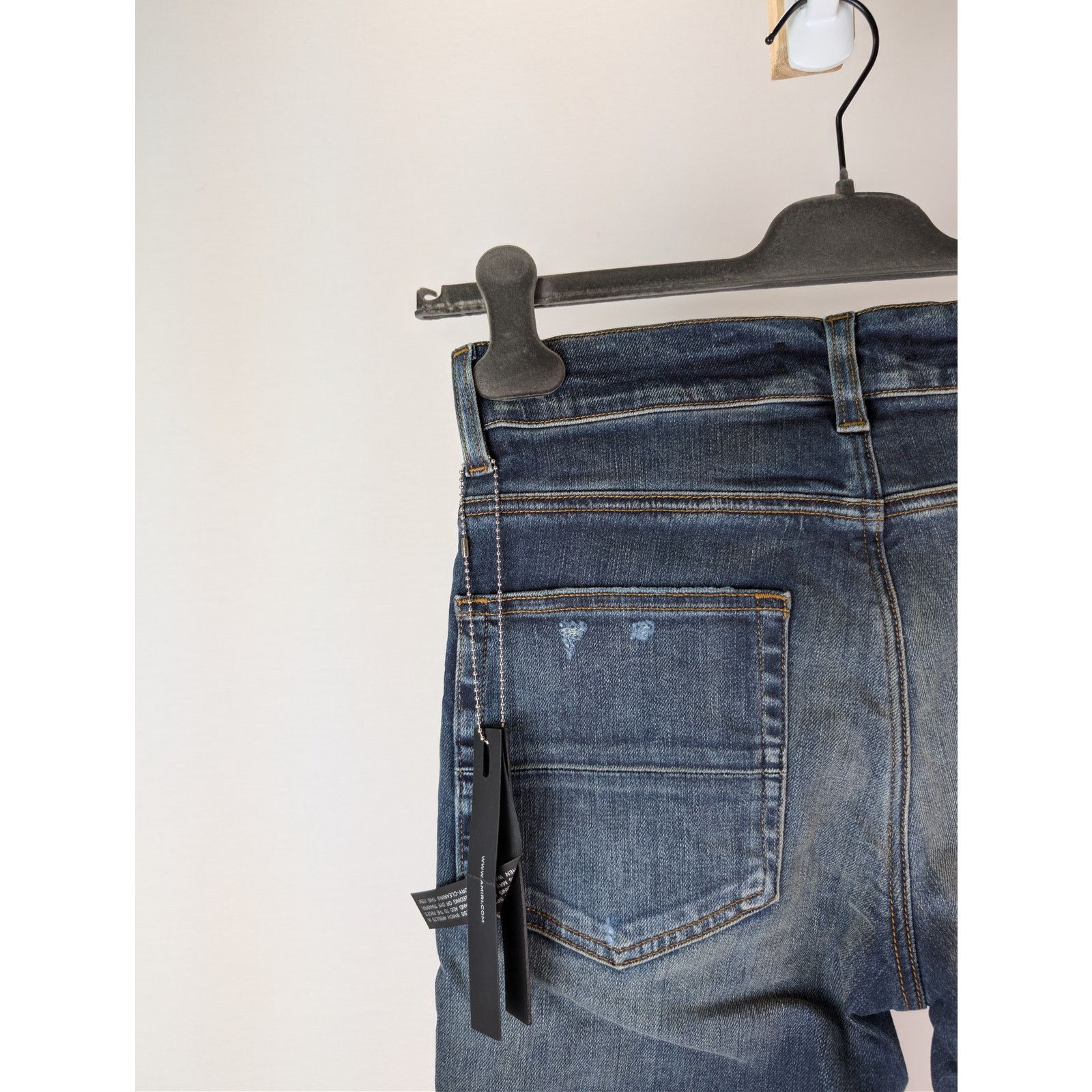 Amiri o1rshd1 Old English Logo Jean in Deep Classsic Blue 34 Size US 34 / EU 50 - 16 Thumbnail