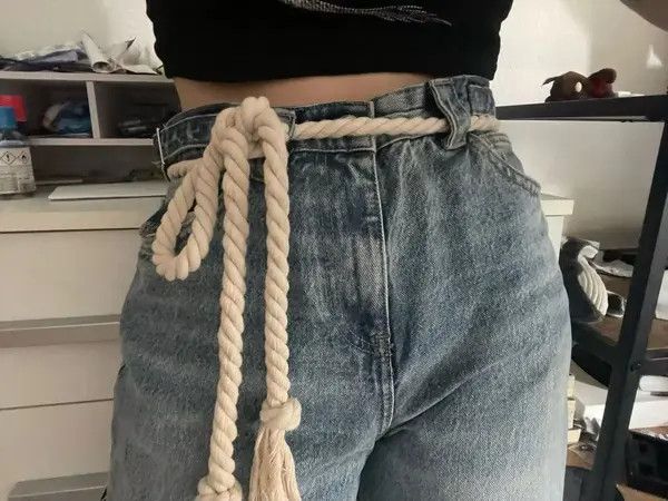 Japanese Brand Ishiyama x Ran Retro Thick Rope Waist Belt Size ONE SIZE - 5 Thumbnail