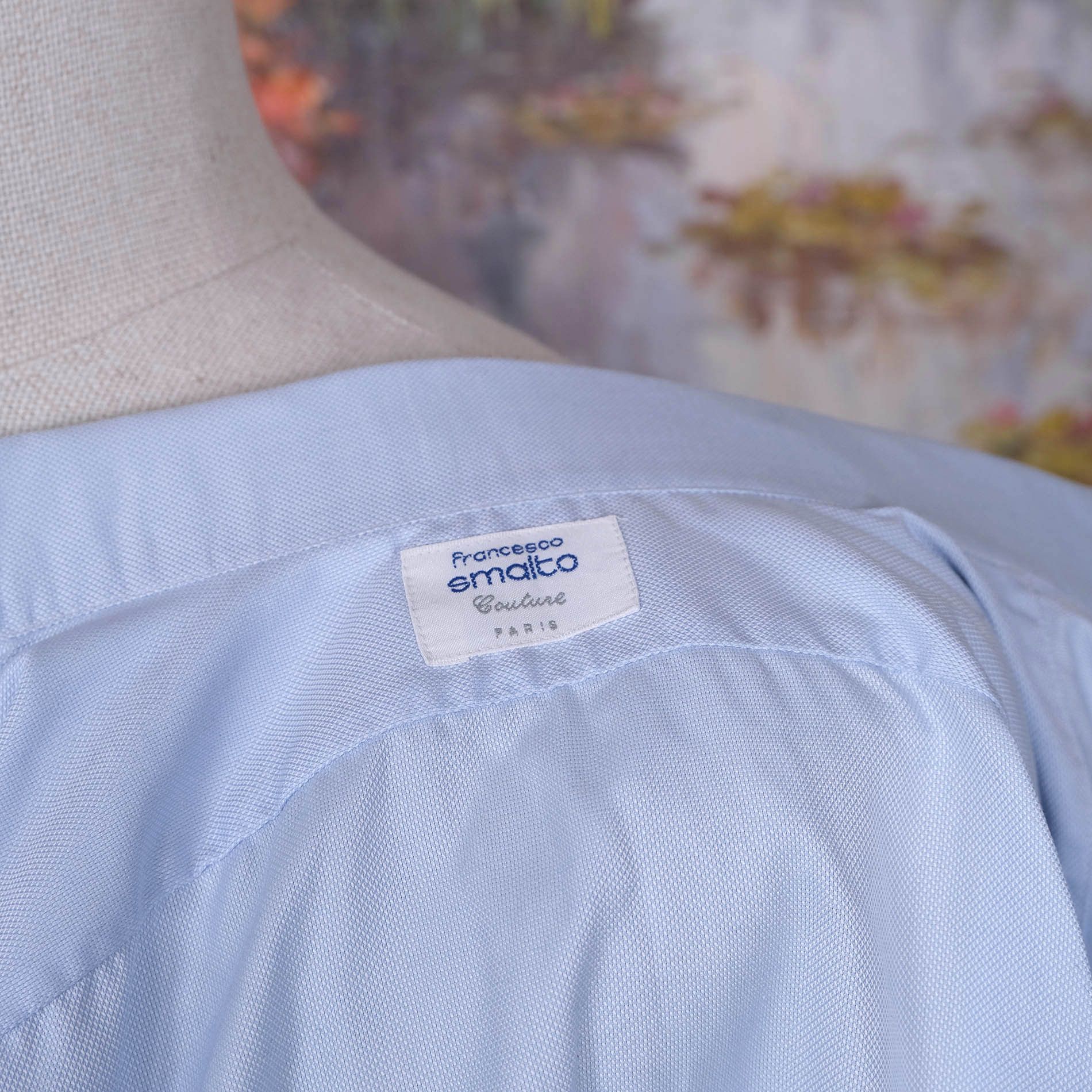 Francesco Smalto Francesco Smalto, blue bespoke collar shirt, size 16.5 UK Size US M / EU 48-50 / 2 - 5 Thumbnail