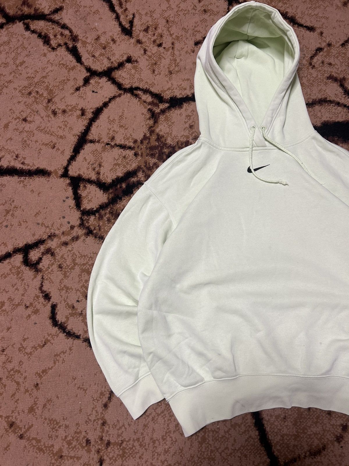 Nike × Vintage 00s Vintage Center Nike Swoosh Logo Oversized Hoodie Rare Size US XS / EU 42 / 0 - 2 Thumbnail