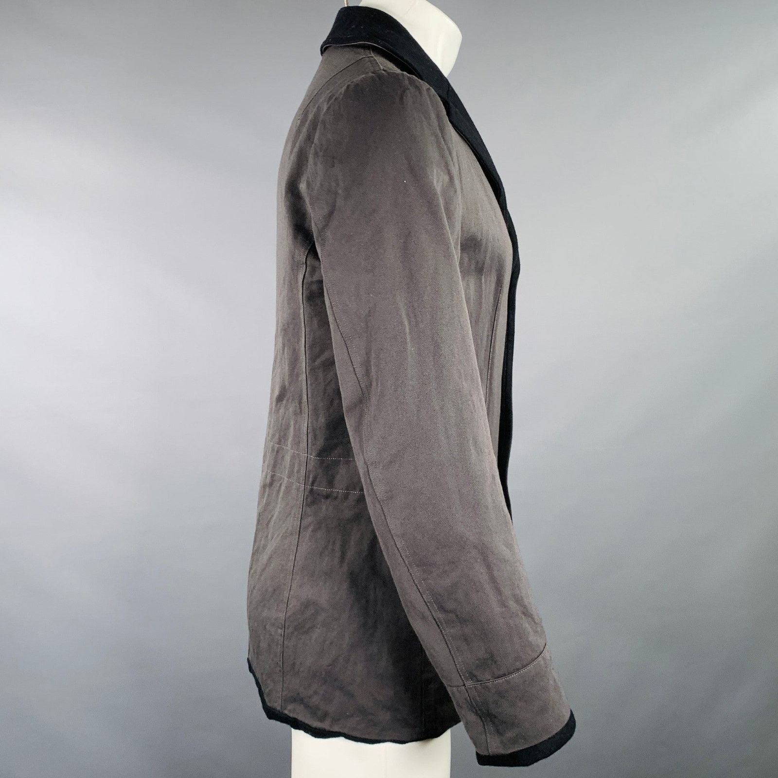 Sage De Cret SAGE DE CRET Size M Black Grey Reversible Nylon Blend Jacket Size US M / EU 48-50 / 2 - 3 Thumbnail