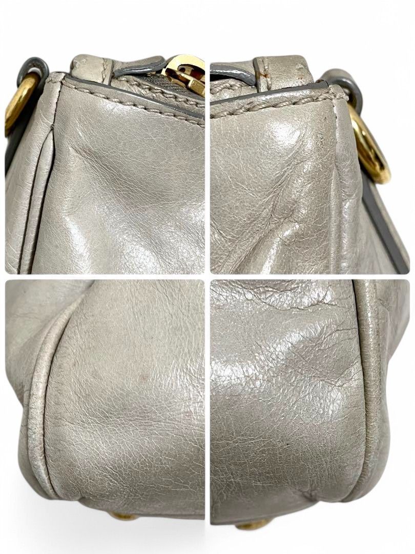 Prada Prada - Saffiano Leather Gray Gold Hardware Shoulder Bag Size ONE SIZE - 5 Thumbnail