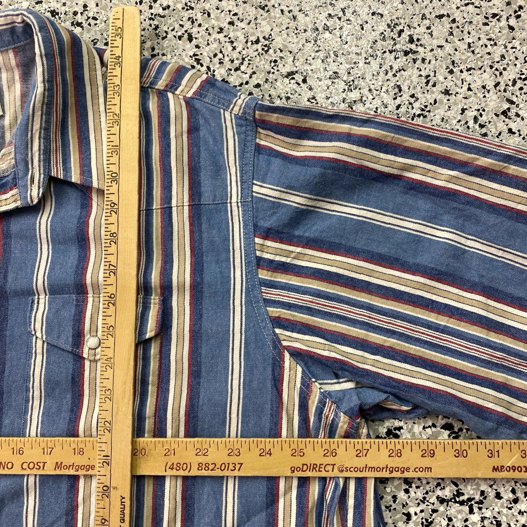 Wrangler VINTAGE Wrangler Western Shirt Denim Button Blue Men XXL Size US XXL / EU 58 / 5 - 3 Thumbnail