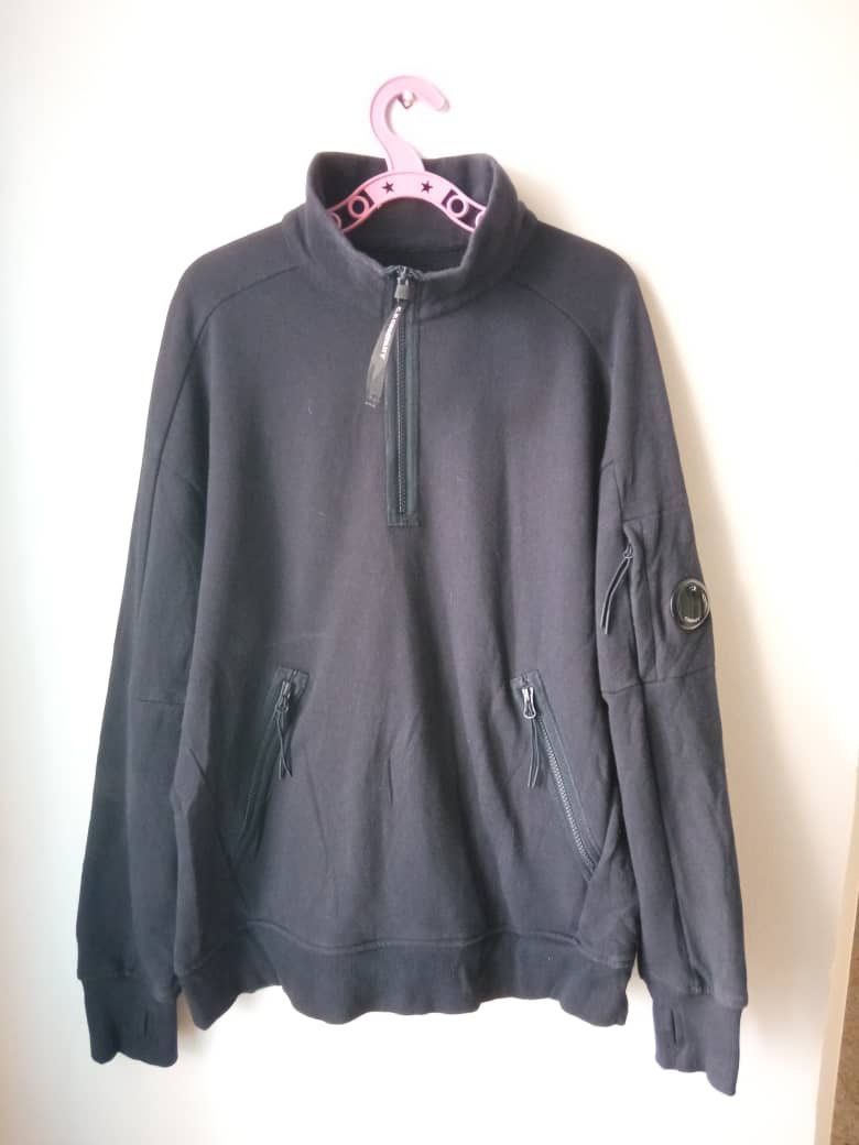 C.P. Company Diagonal Raised Fleece Half Zip Goggle NAVY Size US M / EU 48-50 / 2 - 7 Thumbnail