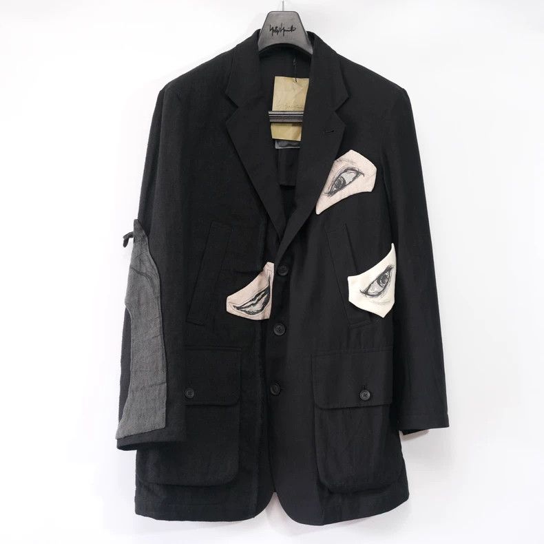 Yohji Yamamoto Yohji Yamamoto Eye Patch Coat Size US M / EU 48-50 / 2 - 1 Thumbnail