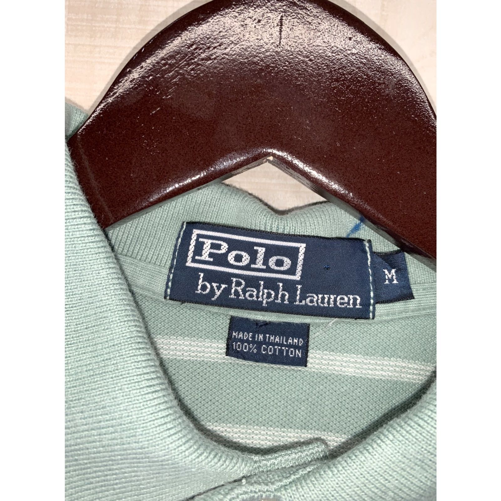 Polo Ralph Lauren VINTAGE Polo Ralph Lauren Polo Seafoam Green Cotton Polo Shirt Mens Sz M-5699 Size US M / EU 48-50 / 2 - 4 Thumbnail