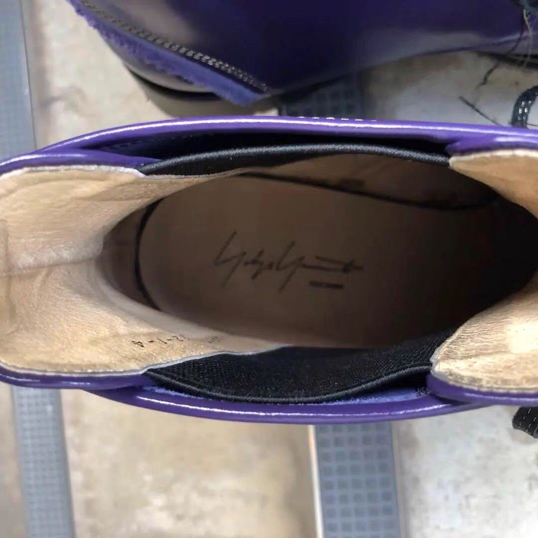 Yohji Yamamoto Yohji Yamamoto × Hiromu Takahara Runway Purple Boots K11 Size US 8.5 / EU 41-42 - 5 Thumbnail