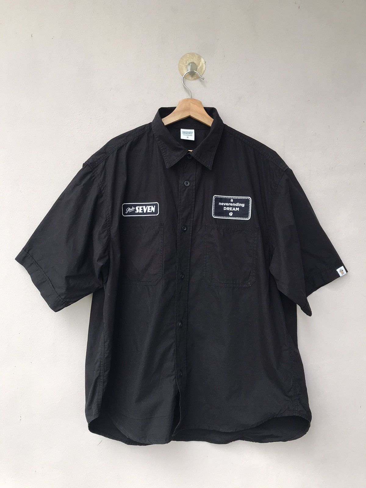 Studio Seven Studio Seven by Gu Patches Button Up Shirt Size US XL / EU 56 / 4 - 1 Thumbnail