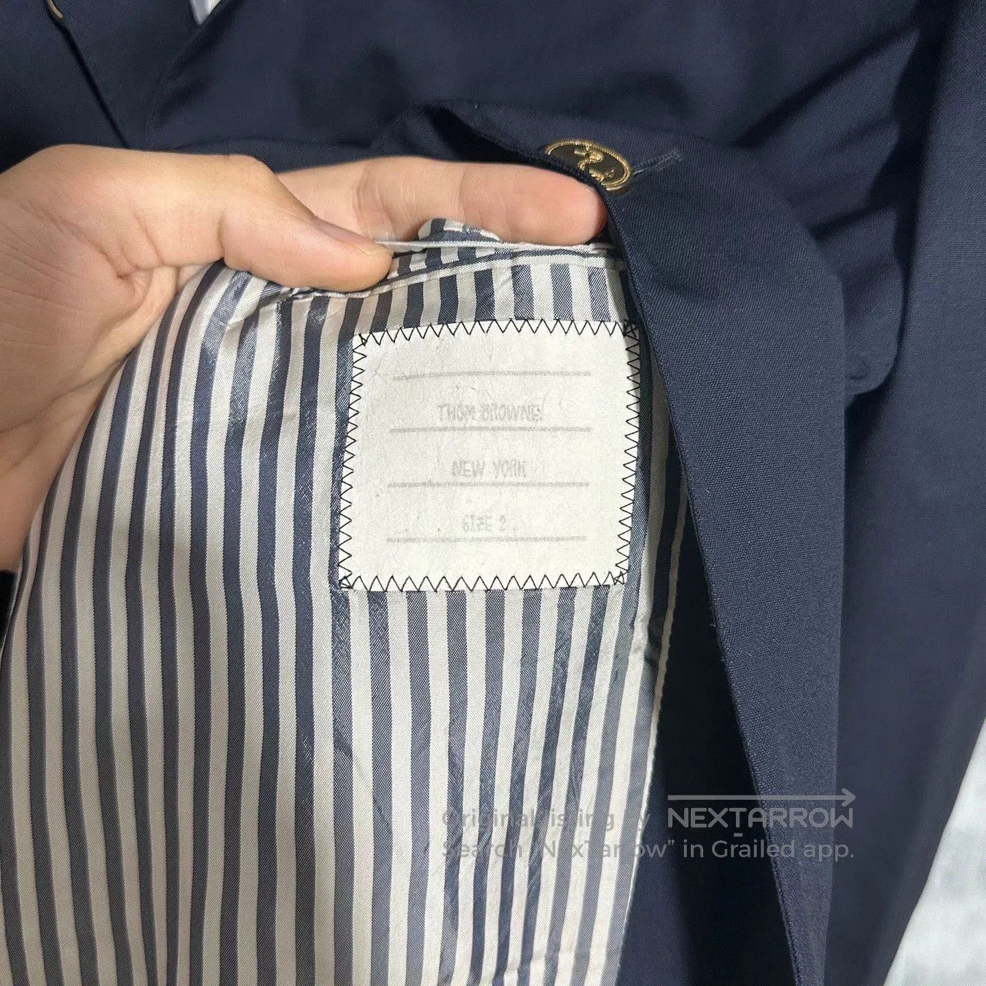 Thom Browne thom browne navy wool suit jacket. Size US M / EU 48-50 / 2 - 6 Thumbnail