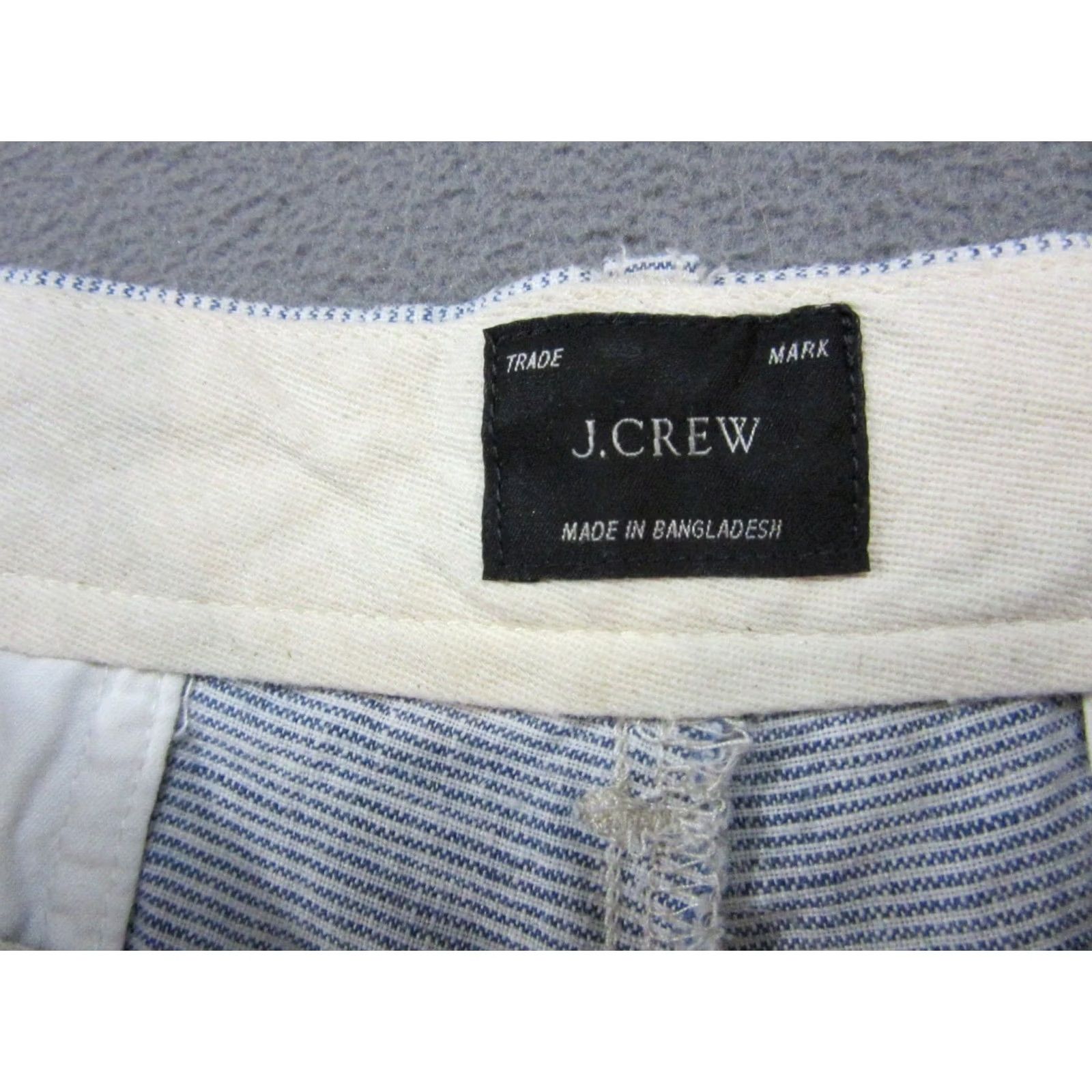 J.Crew J.Crew Shorts Mens 34 Blue White Striped Linen Summer Casual High Rise Size US 34 / EU 50 - 6 Thumbnail