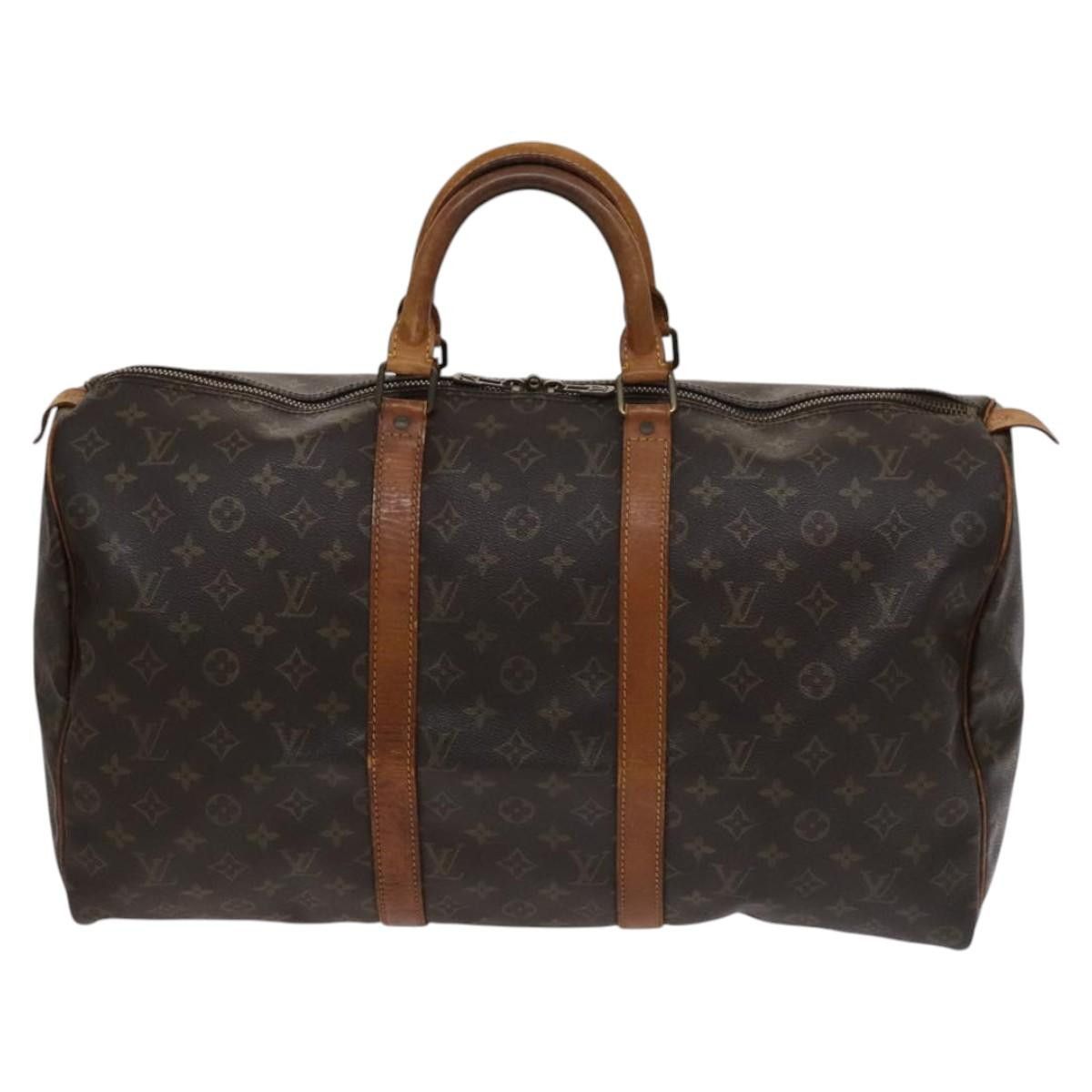 Louis Vuitton Keepall 50 Brown Canvas Travel Bag (Pre-Owned) Size ONE SIZE - 1 Thumbnail