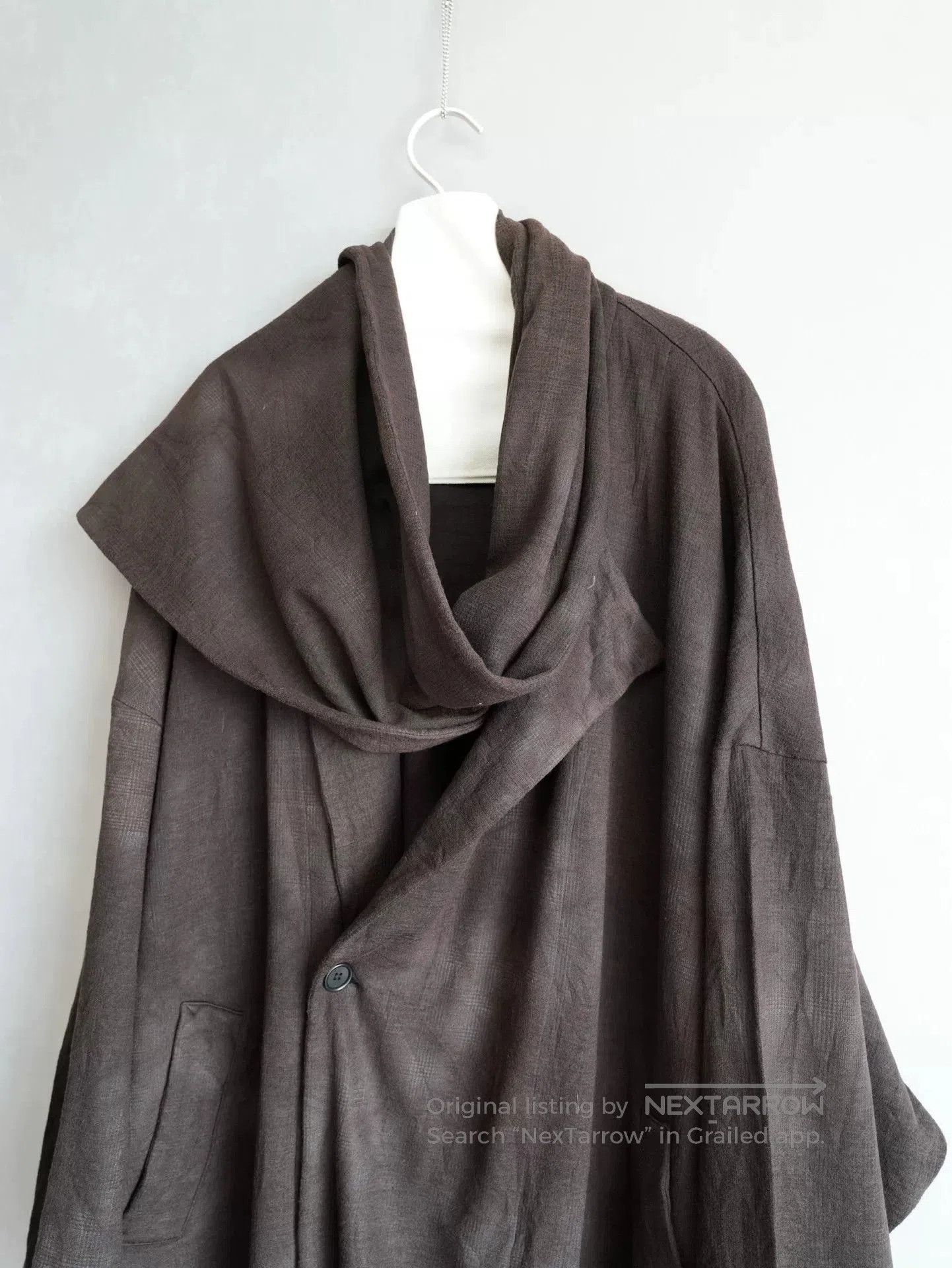Yohji Yamamoto Yohji Yamamoto Unique Scarf Coat. Size L / US 10 / IT 46 - 4 Thumbnail