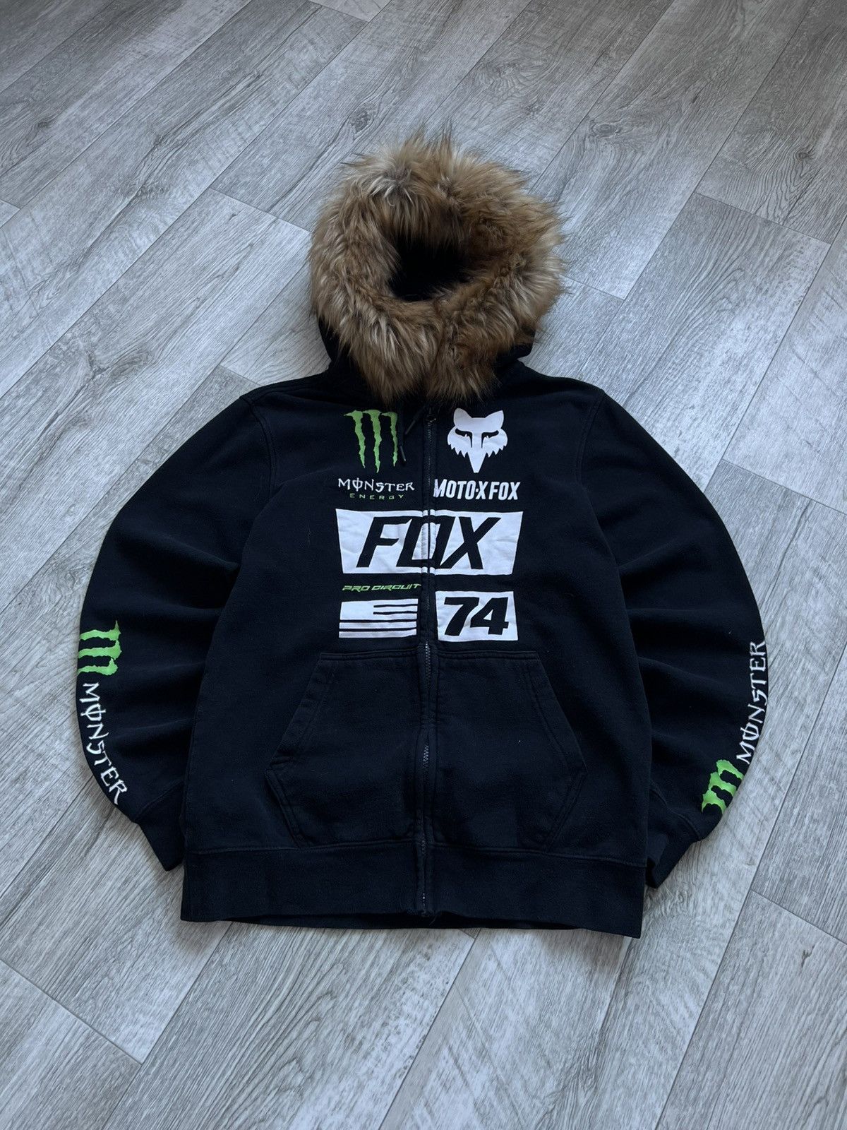 Hysteric Glamour Fox Racing Monster Energy Faux Fur Zip Y2k Hysteric Glamour Size US M / EU 48-50 / 2 - 1 Thumbnail