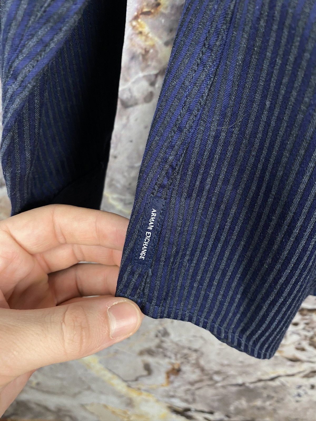 Armani Men’s Armani Exchange Long Sleeve Shirt Button Up Size M Size US M / EU 48-50 / 2 - 14 Thumbnail