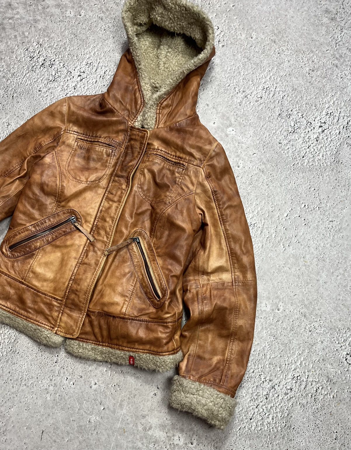 Other Avant Garde Faux Shearling Leather Jacket Womens L Size L / US 10 / IT 46 - 2 Thumbnail