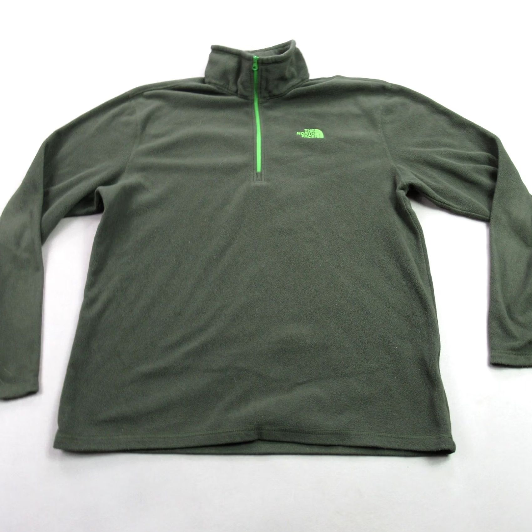 The North Face North Face Pullover Mens Medium Green Long Sleeve 1/4 Zip Casual Lightweight Size US M / EU 48-50 / 2 - 2 Thumbnail