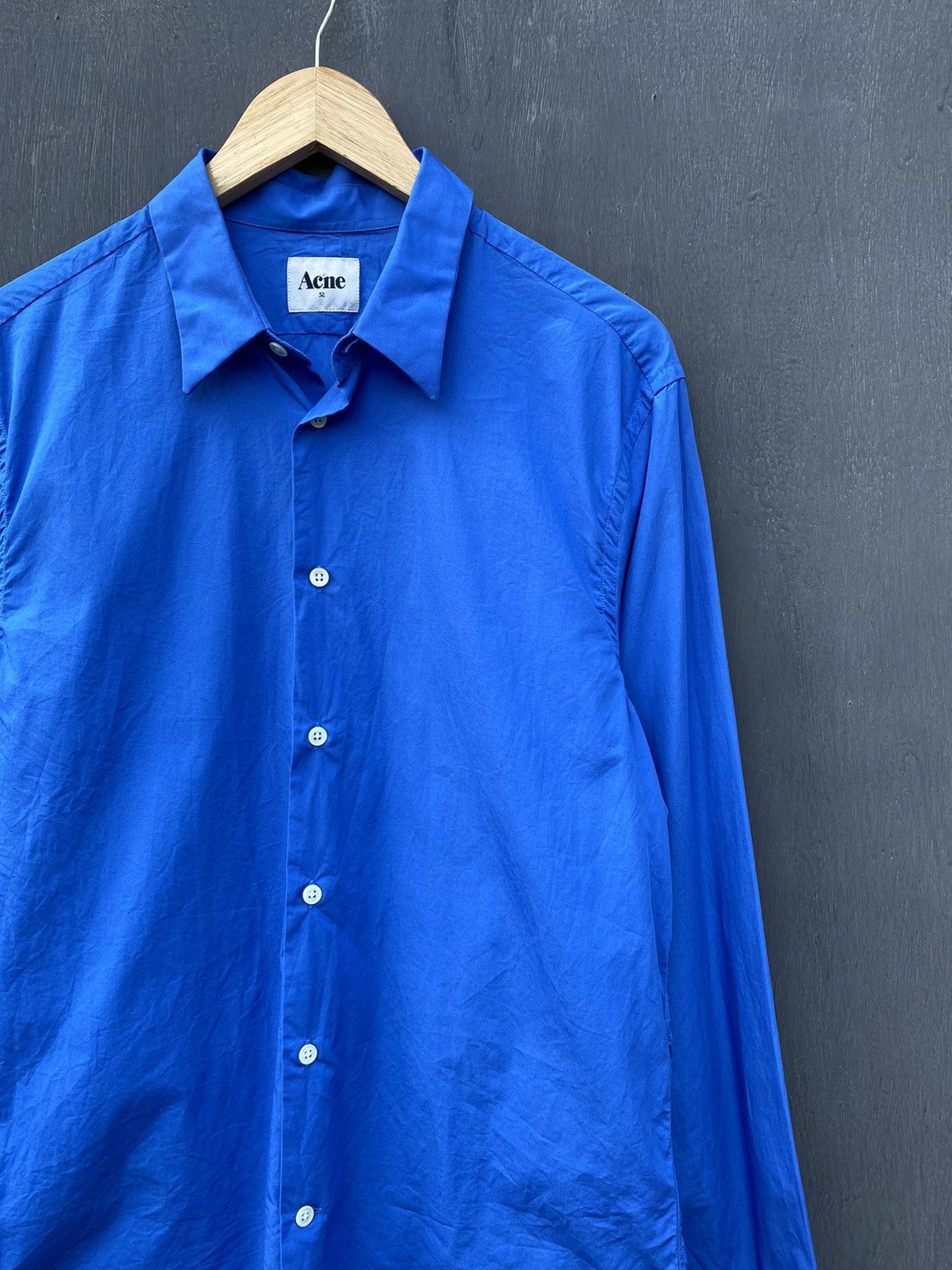 Acne Studios Acne Chatwin Pop AW12 blue shirt size 52 Size US L / EU 52-54 / 3 - 2 Thumbnail