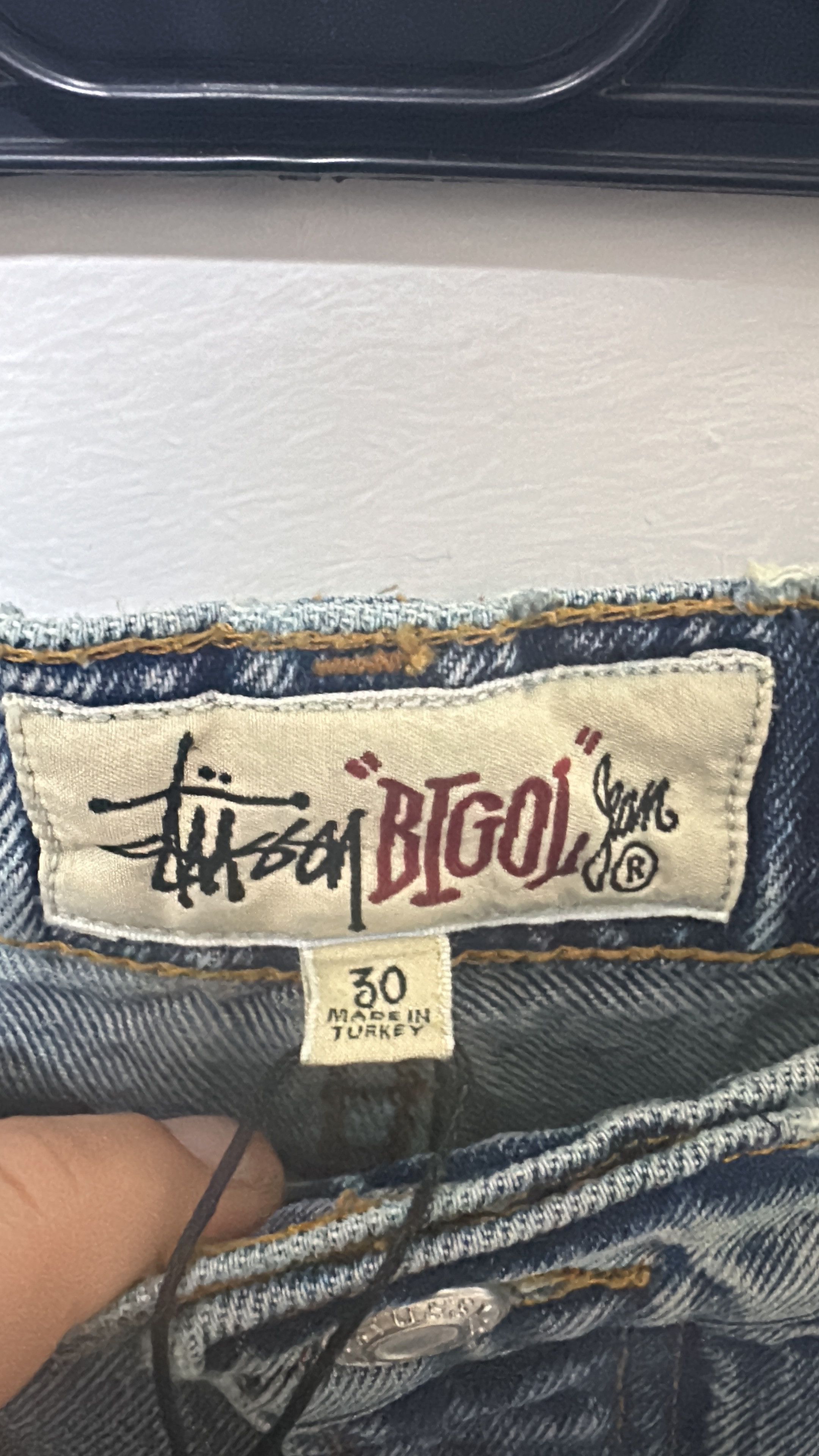 Stussy Stussy Big Ol Jean Denim Washed Blue Size 30 Size US 30 / EU 46 - 6 Thumbnail