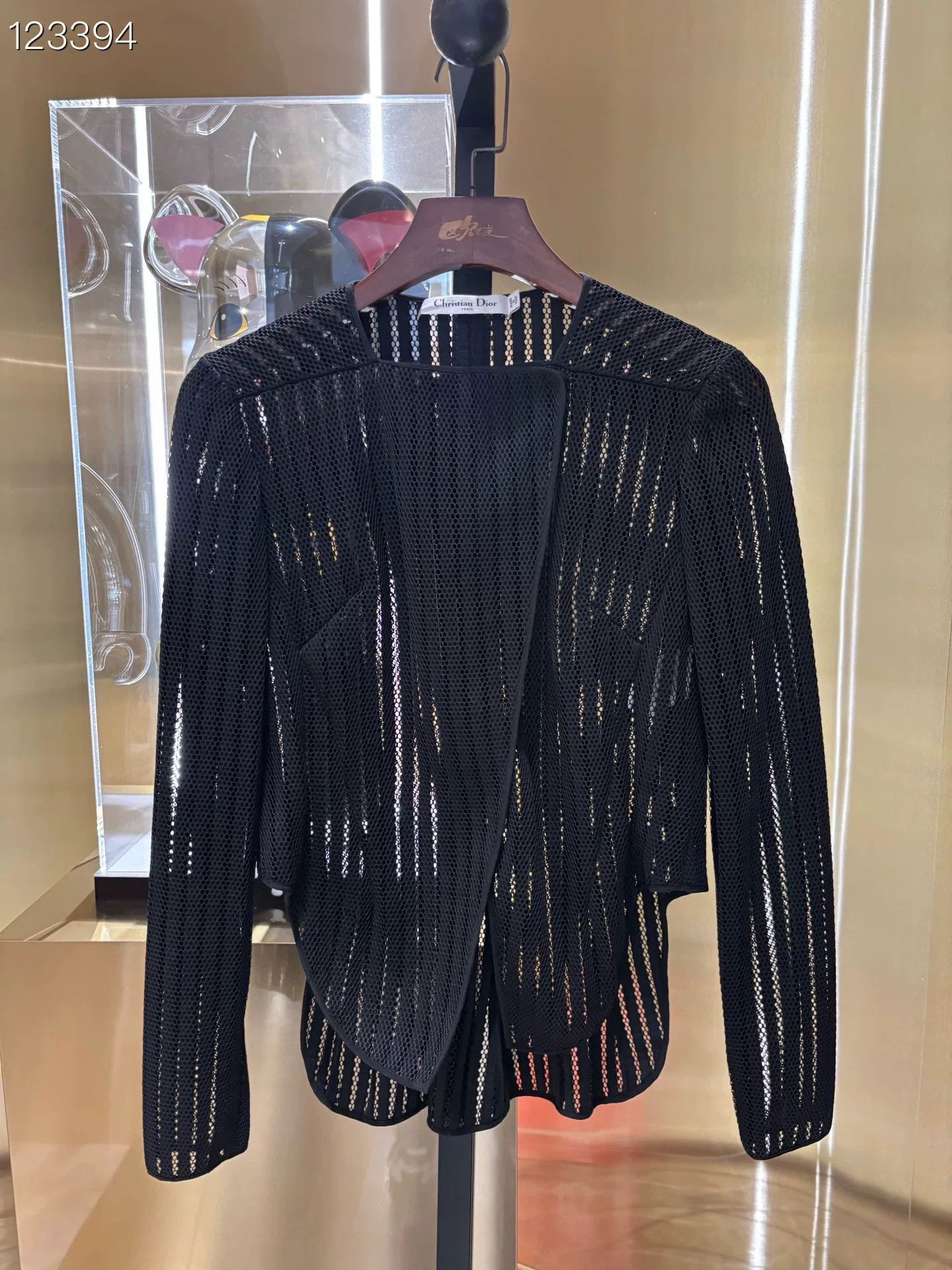 Dior Dior Black Mesh Hollow Out Blazer Size S / US 4 / IT 40 - 1 Thumbnail