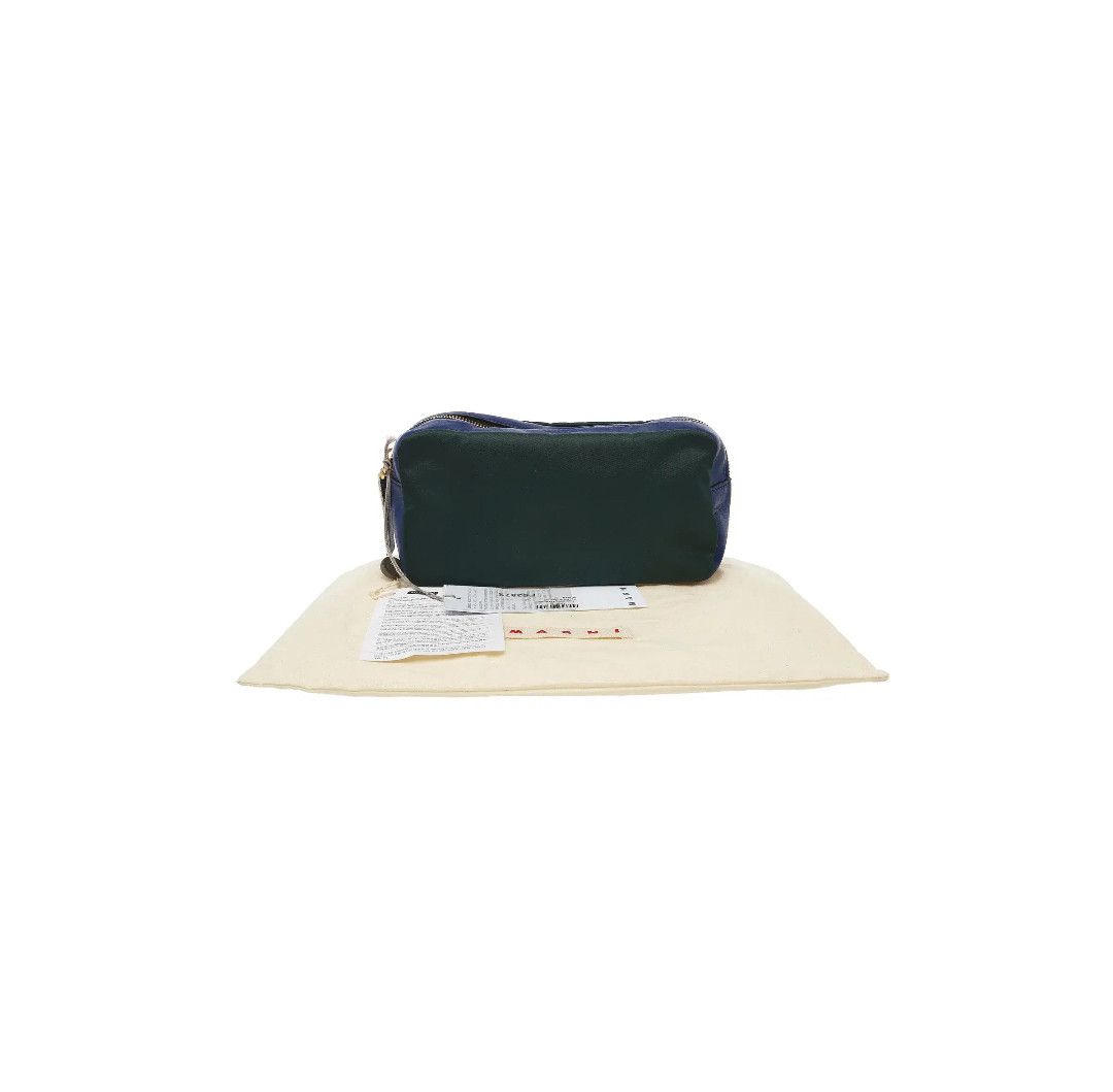 Marni MARNI leather & FABRIC GREEN GRECIAN BLUE pouch Size ONE SIZE - 5 Thumbnail