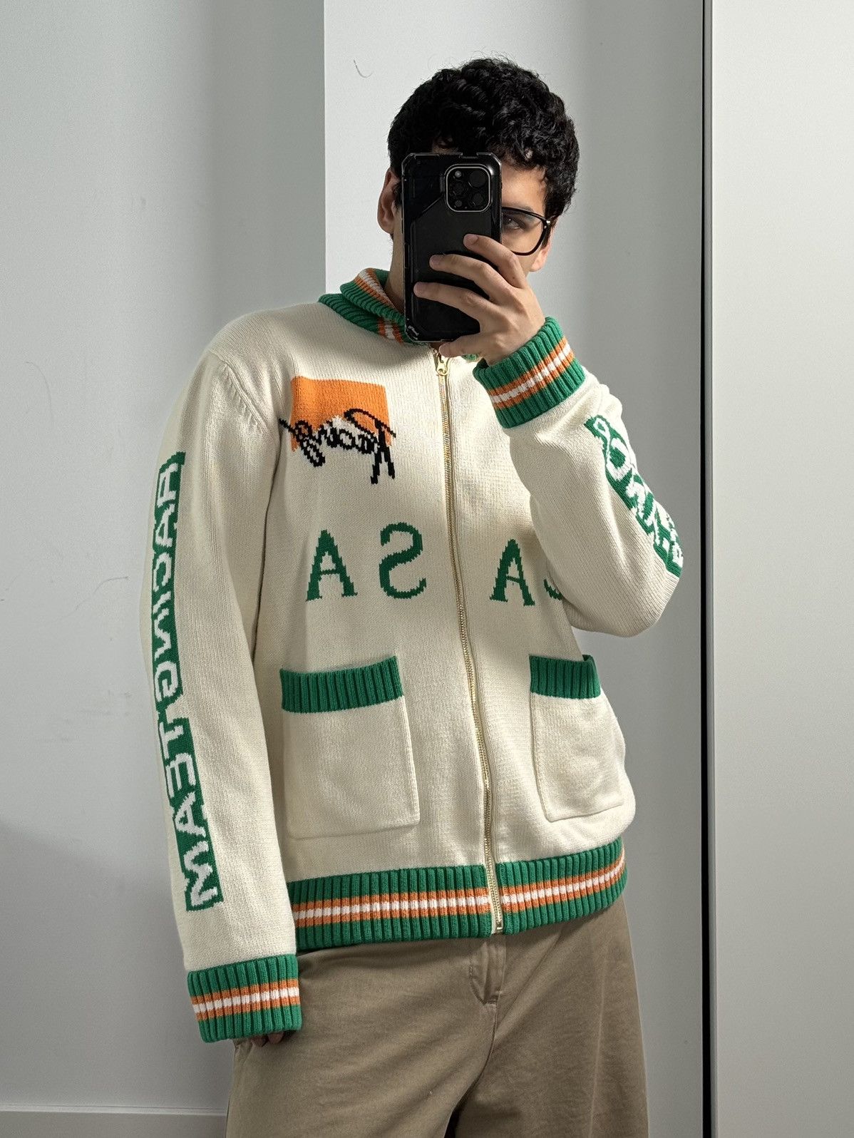 Casablanca Casablanca Racing Team Cardigan Retro Bunny Knit Size US L / EU 52-54 / 3 - 1 Thumbnail
