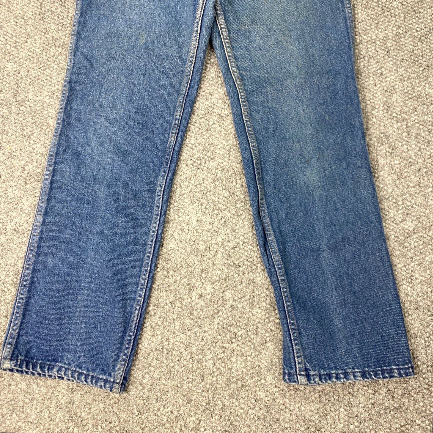 Vintage VINTAGE Maverick Jeans Mens 32S Denim Straight Fit 30x29 Blue USA Made Workwear Vintage Grunge 90s Mens Jeans Size US 32 / EU 48 - 3 Thumbnail