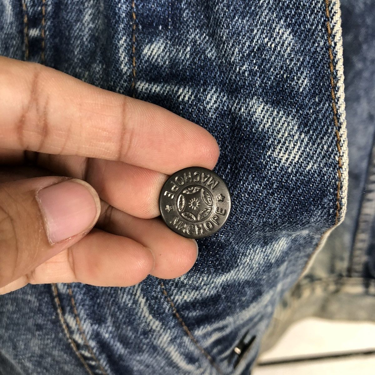 Japanese Brand 🔥VINTAGE RUSTY TRUCKER DENIM JACKET MAC HOPE ISSEY MIYAKE Size US M / EU 48-50 / 2 - 18 Thumbnail