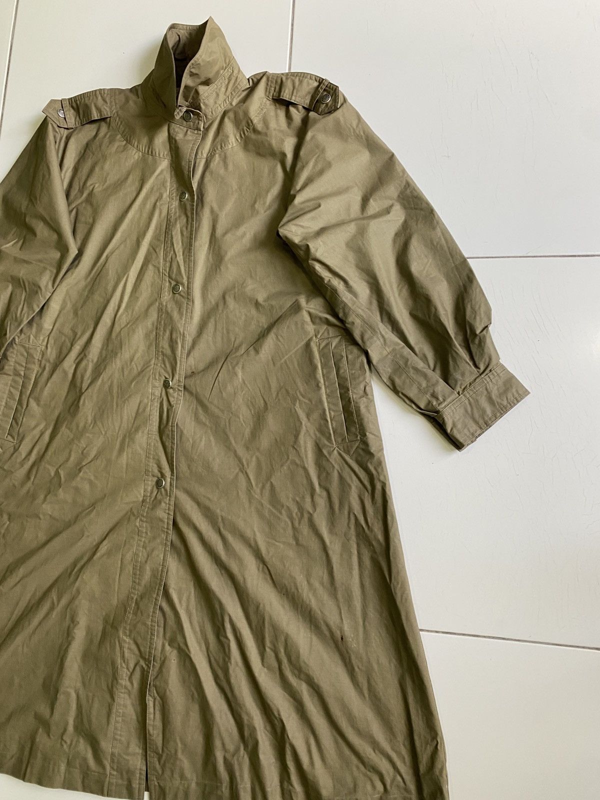 Yves Saint Laurent Vintage 80s Yves Saint Laurent Linen Long Men Jacket Size US M / EU 48-50 / 2 - 4 Thumbnail