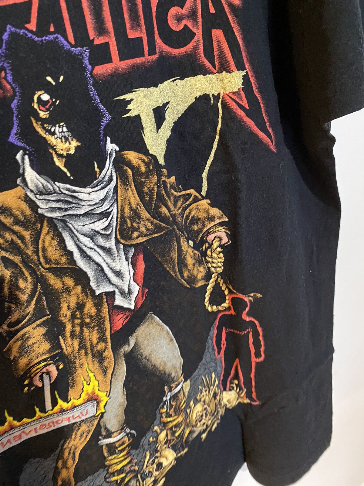 Band Tees × Vintage Vintage Metallica early 90s the unforgiven shirt pushead Size US L / EU 52-54 / 3 - 4 Thumbnail