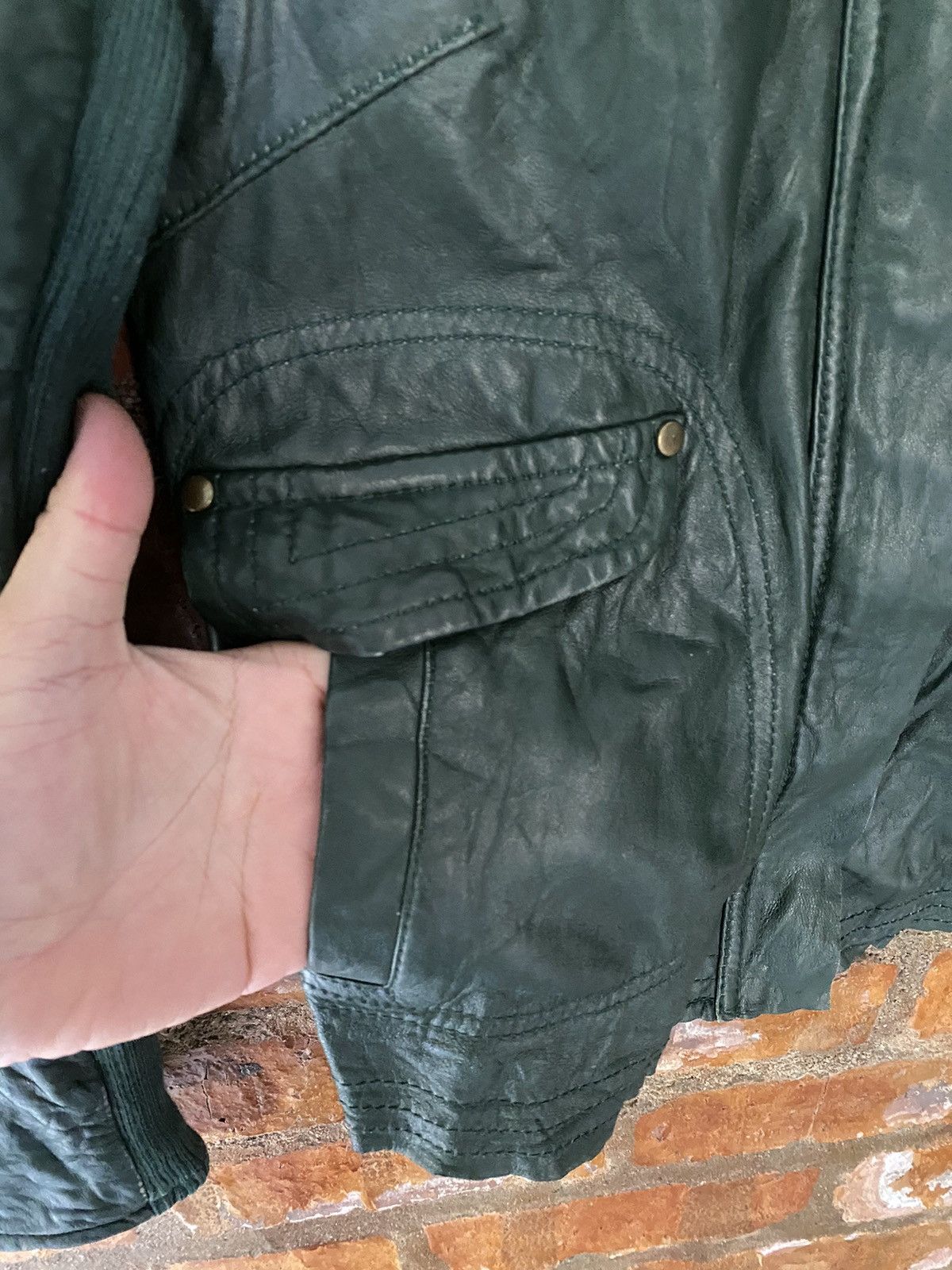 If Six Was Nine 2000s LUCA Japan hybrid Sheepskin leather jacket Size S / US 4 / IT 40 - 12 Thumbnail